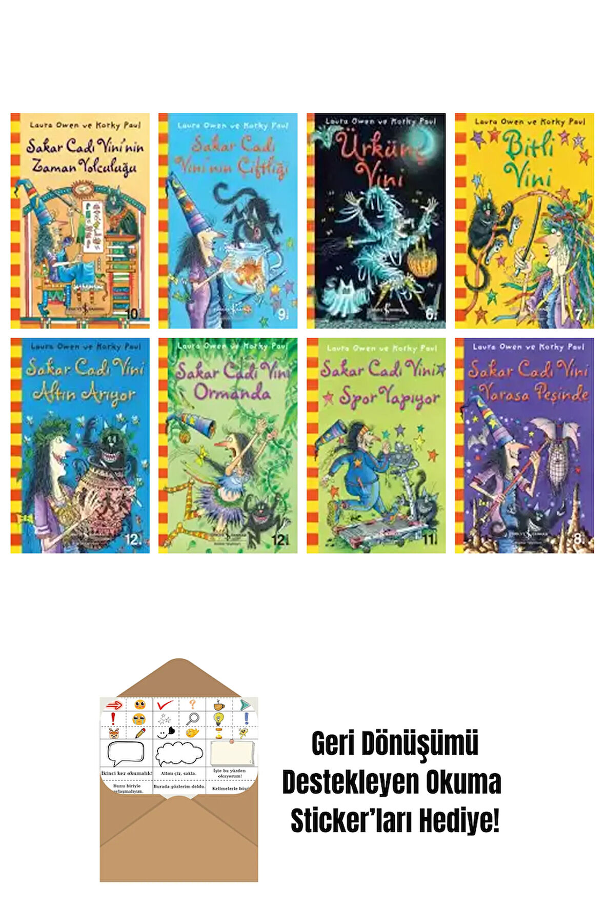 Korky Paul 8 Kitap Seti + Okuma Sticker'ları