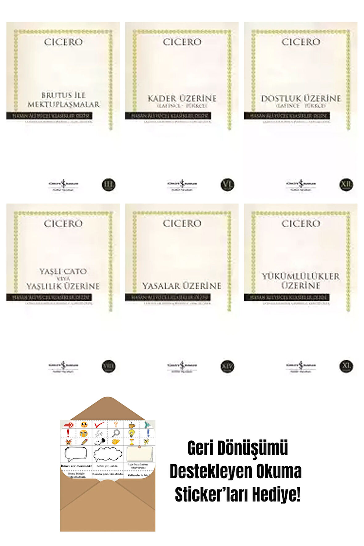 Marcus Tullius Cicero 6 Kitap Seti + Okuma Sticker'ları