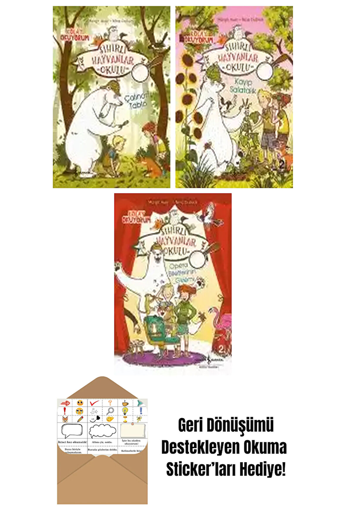 Margit Auer 3 Kitap Seti + Okuma Sticker'ları