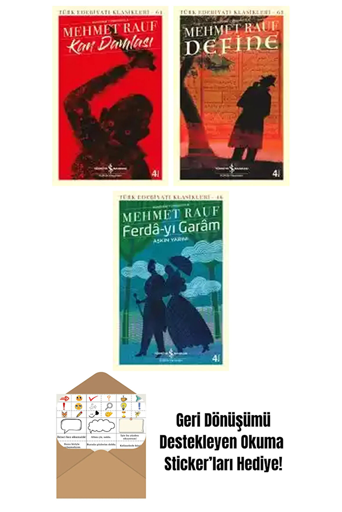 Mehmet Rauf 3 Kitap Seti + Okuma Sticker'ları