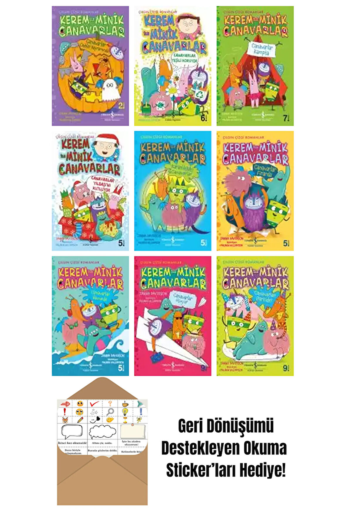 Melanie Williamson 9 Kitap Seti + Okuma Sticker'ları