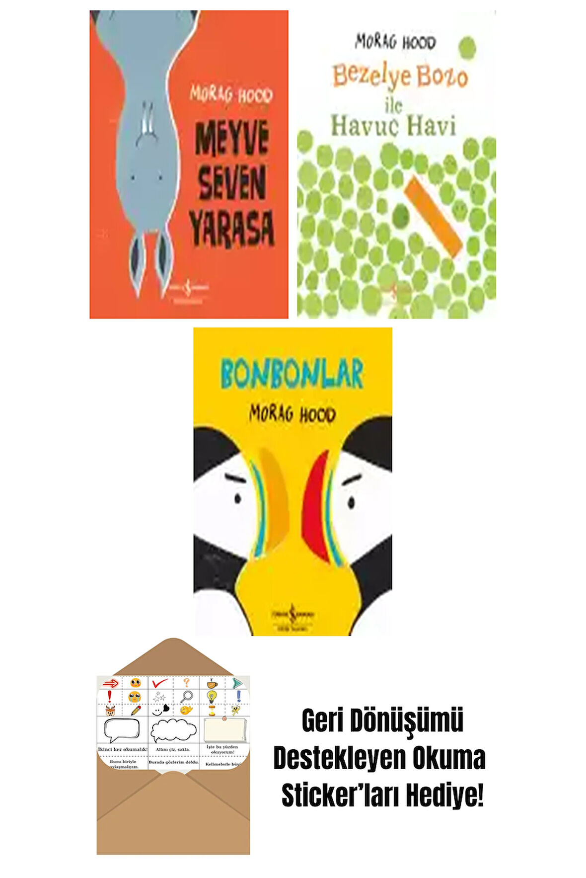 Morag Hood 3 Kitap Seti + Okuma Sticker'ları