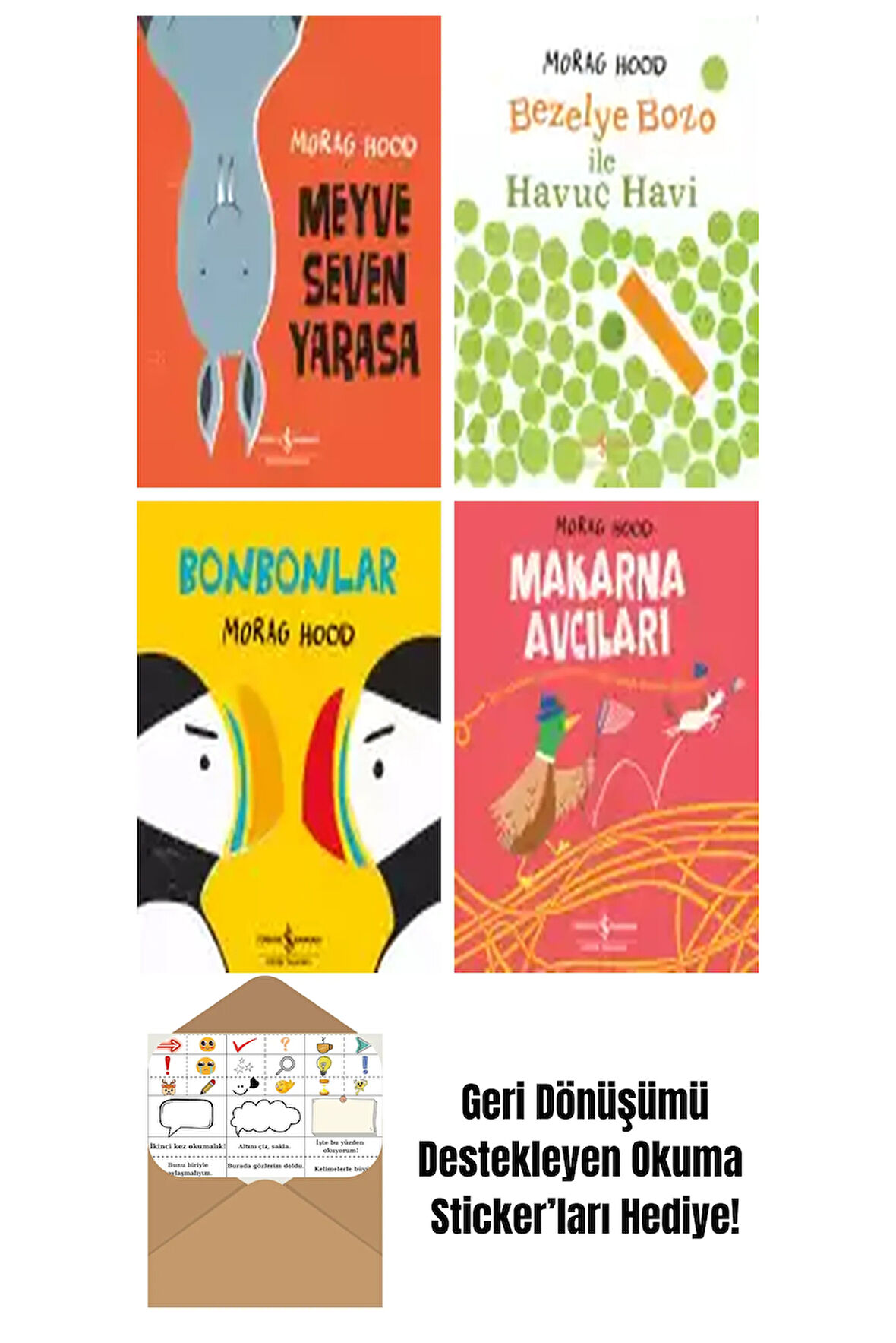 Morag Hood 4 Kitap Seti + Okuma Sticker'ları