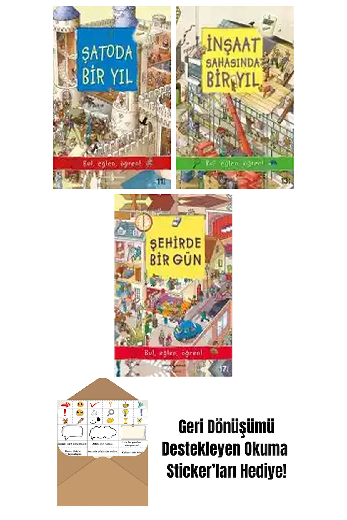 Olivia Brookes 3 Kitap Seti + Okuma Sticker'ları