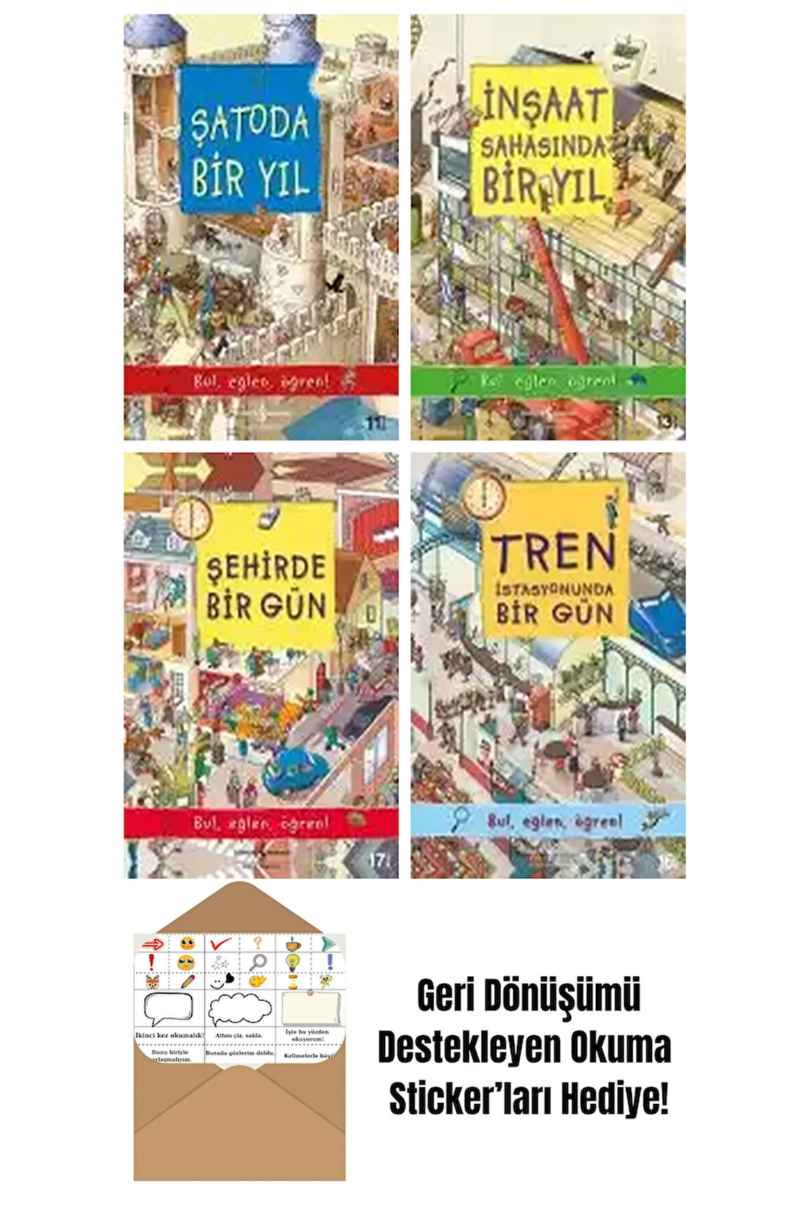 Olivia Brookes 4 Kitap Seti + Okuma Sticker'ları