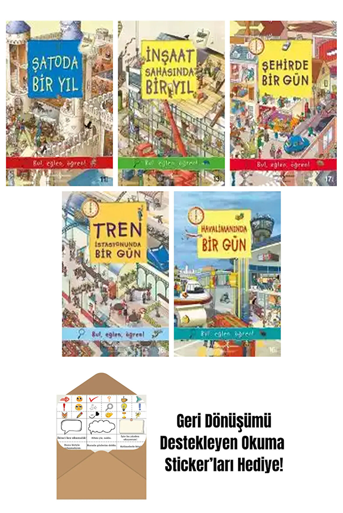 Olivia Brookes 5 Kitap Seti + Okuma Sticker'ları