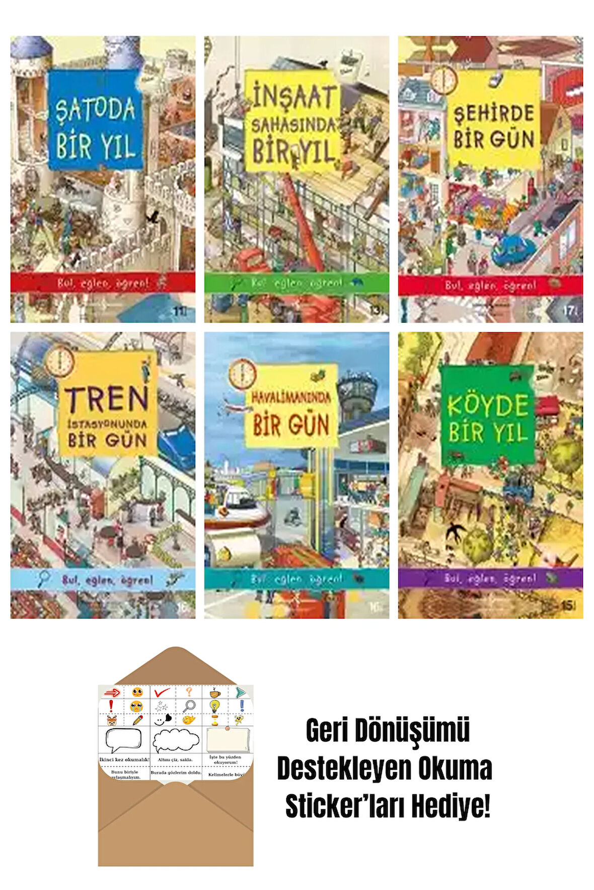 Olivia Brookes 6 Kitap Seti + Okuma Sticker'ları