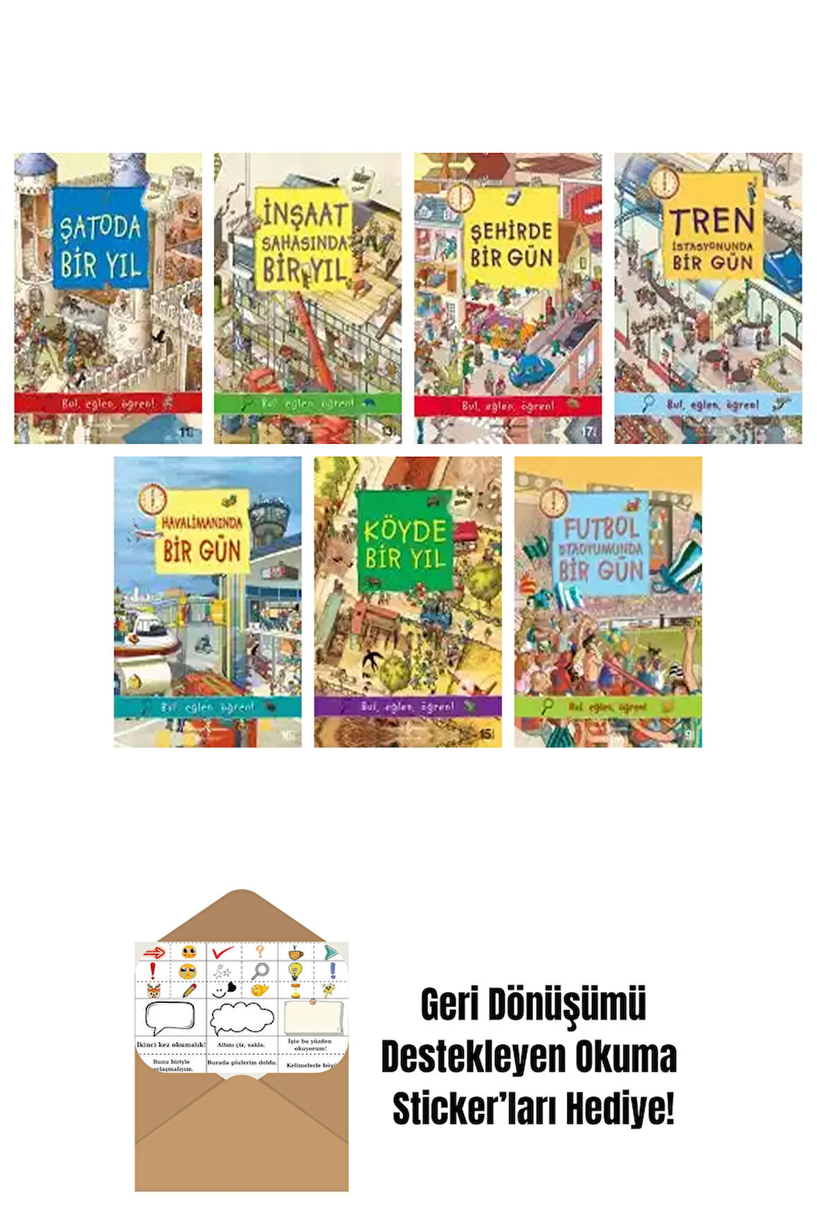 Olivia Brookes 7 Kitap Seti + Okuma Sticker'ları