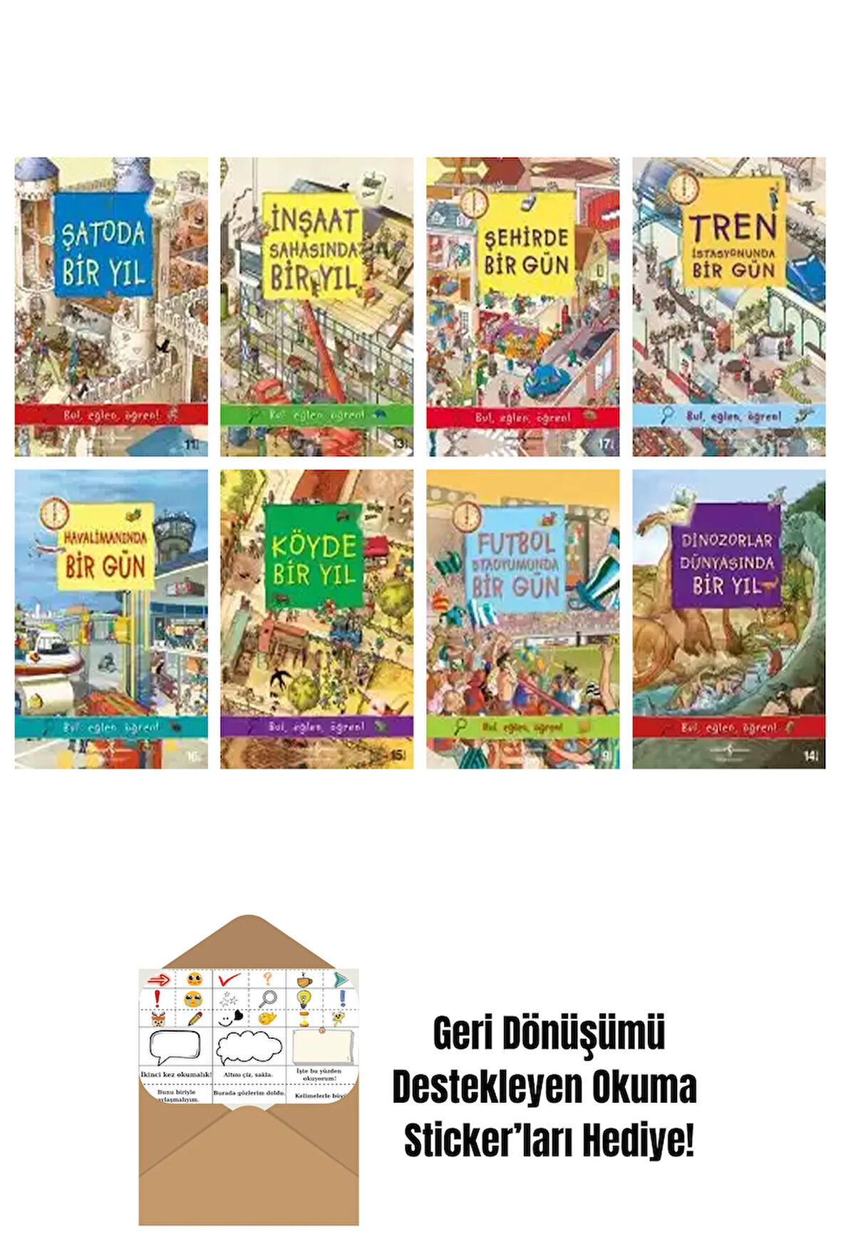 Olivia Brookes 8 Kitap Seti + Okuma Sticker'ları