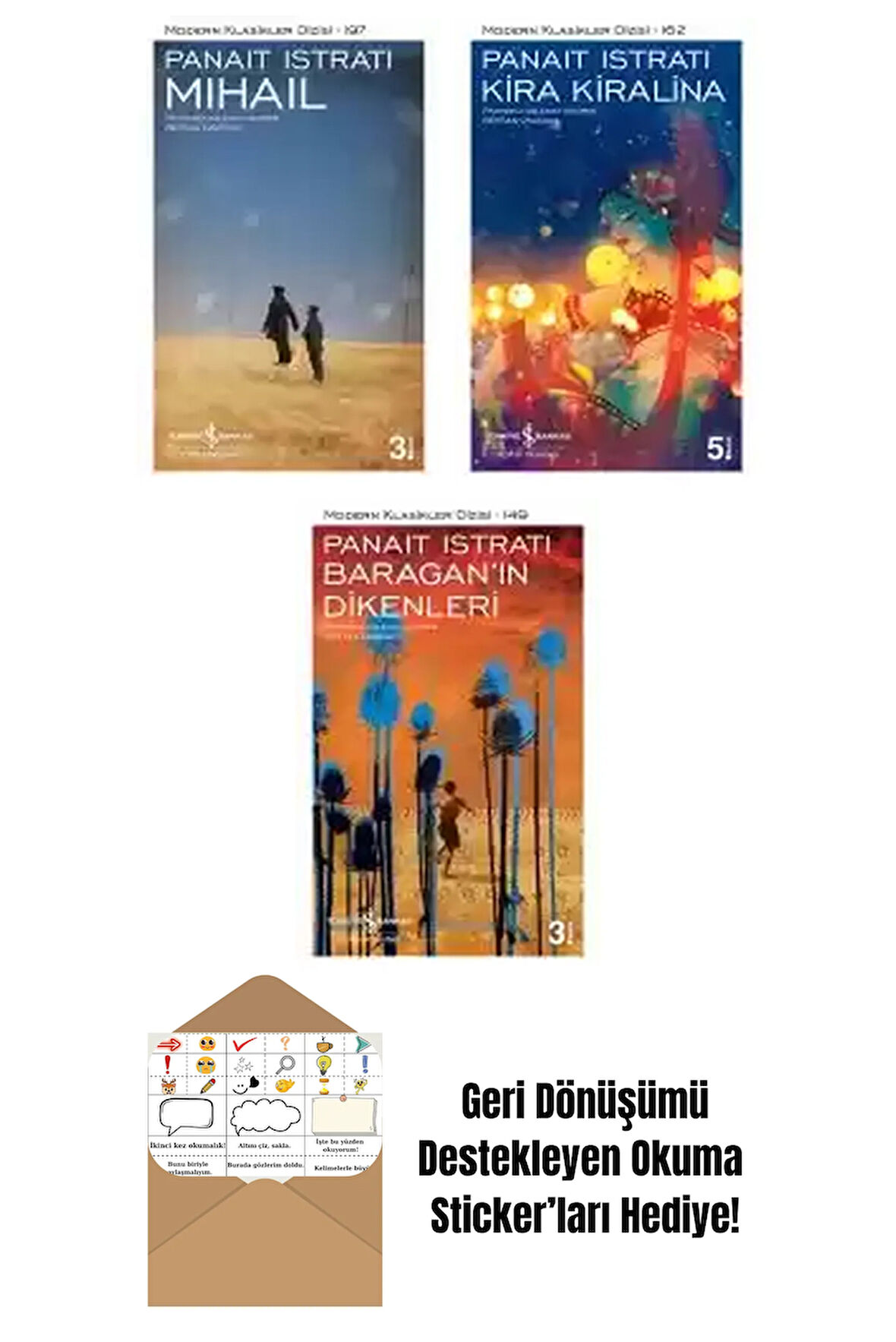 Panait Istrati 3 Kitap Seti + Okuma Sticker'ları