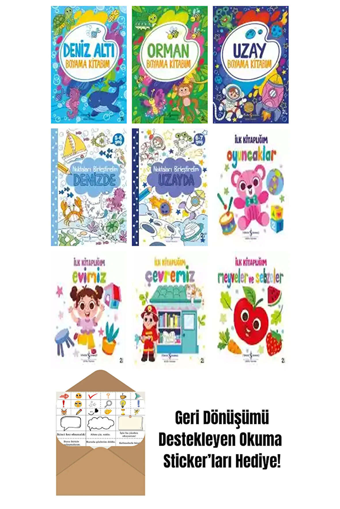 Pervin Özcan 9 Kitap Seti + Okuma Sticker'ları