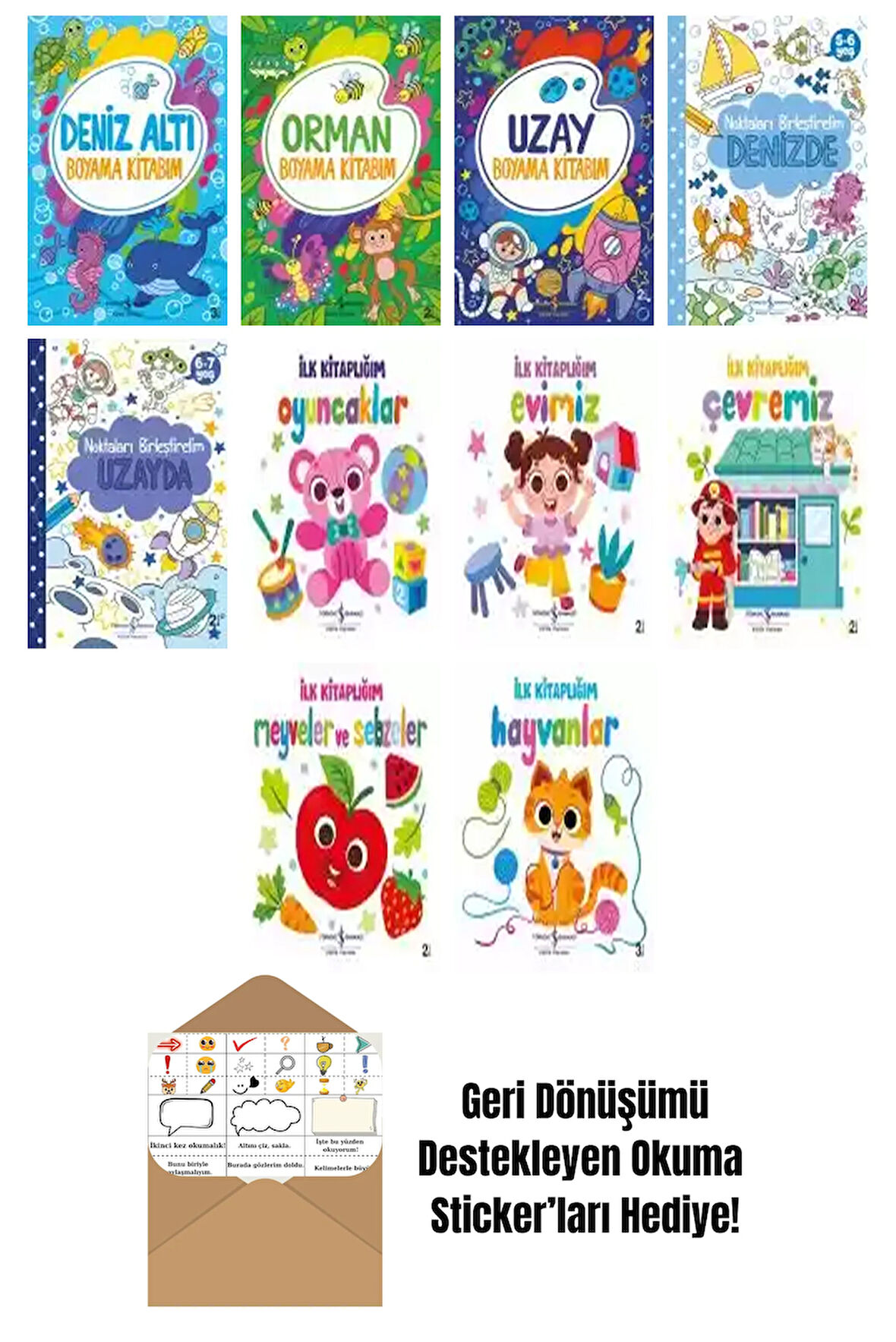 Pervin Özcan 10 Kitap Seti + Okuma Sticker'ları