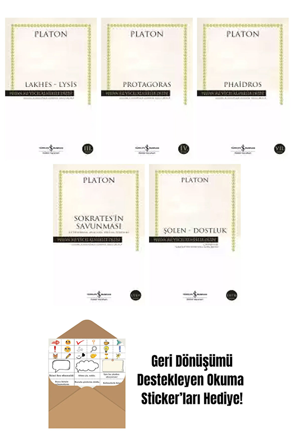 Platon 5 Kitap Seti + Okuma Sticker'ları