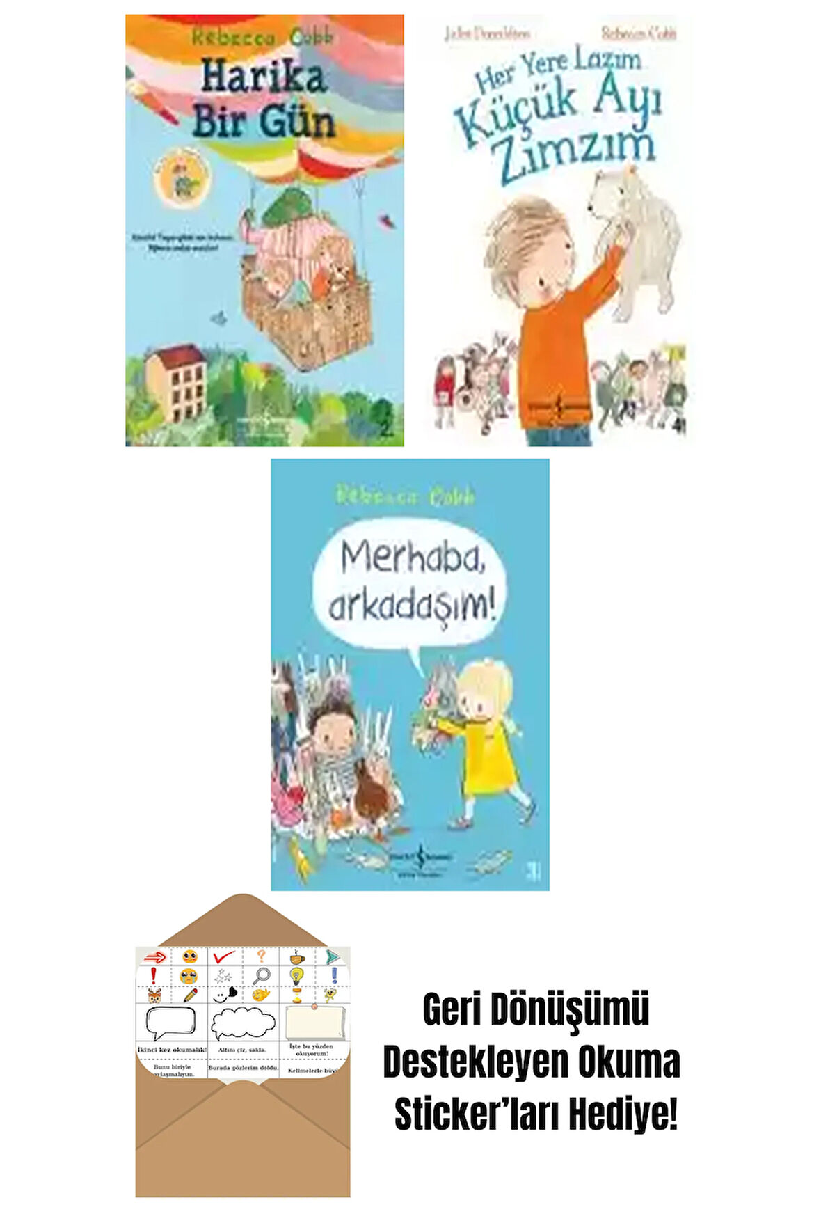 Rebecca Cobb 3 Kitap Seti + Okuma Sticker'ları