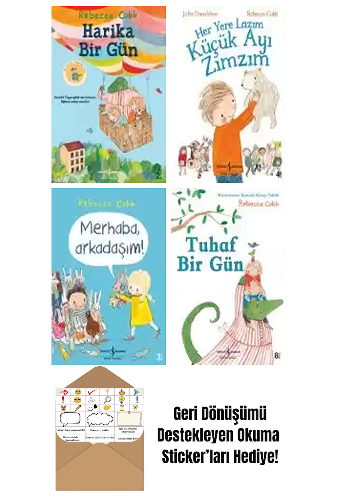 Rebecca Cobb 4 Kitap Seti + Okuma Sticker'ları