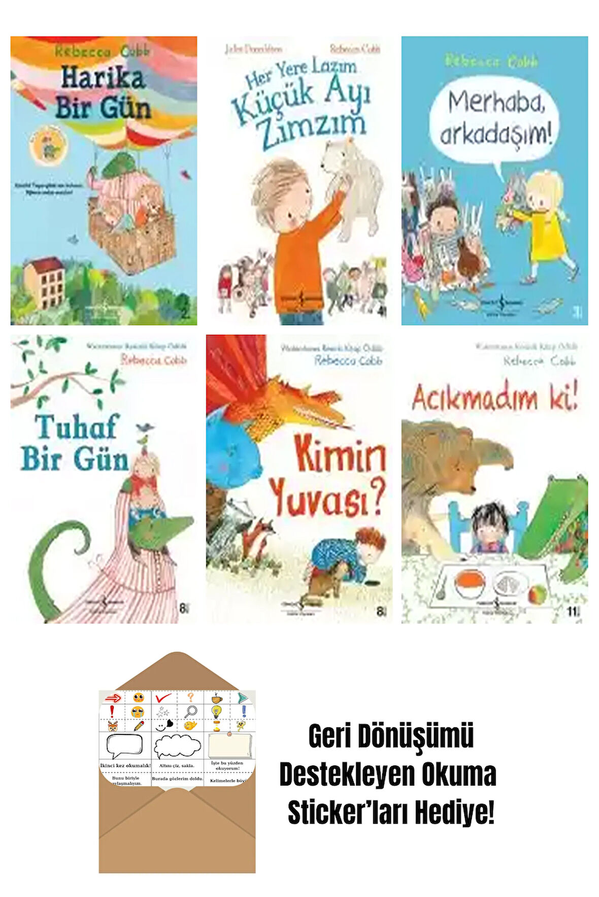 Rebecca Cobb 6 Kitap Seti + Okuma Sticker'ları