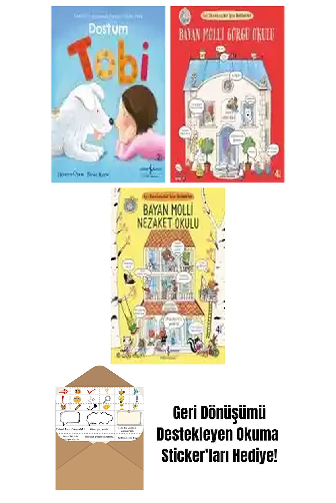 Rosie Reeve 3 Kitap Seti + Okuma Sticker'ları