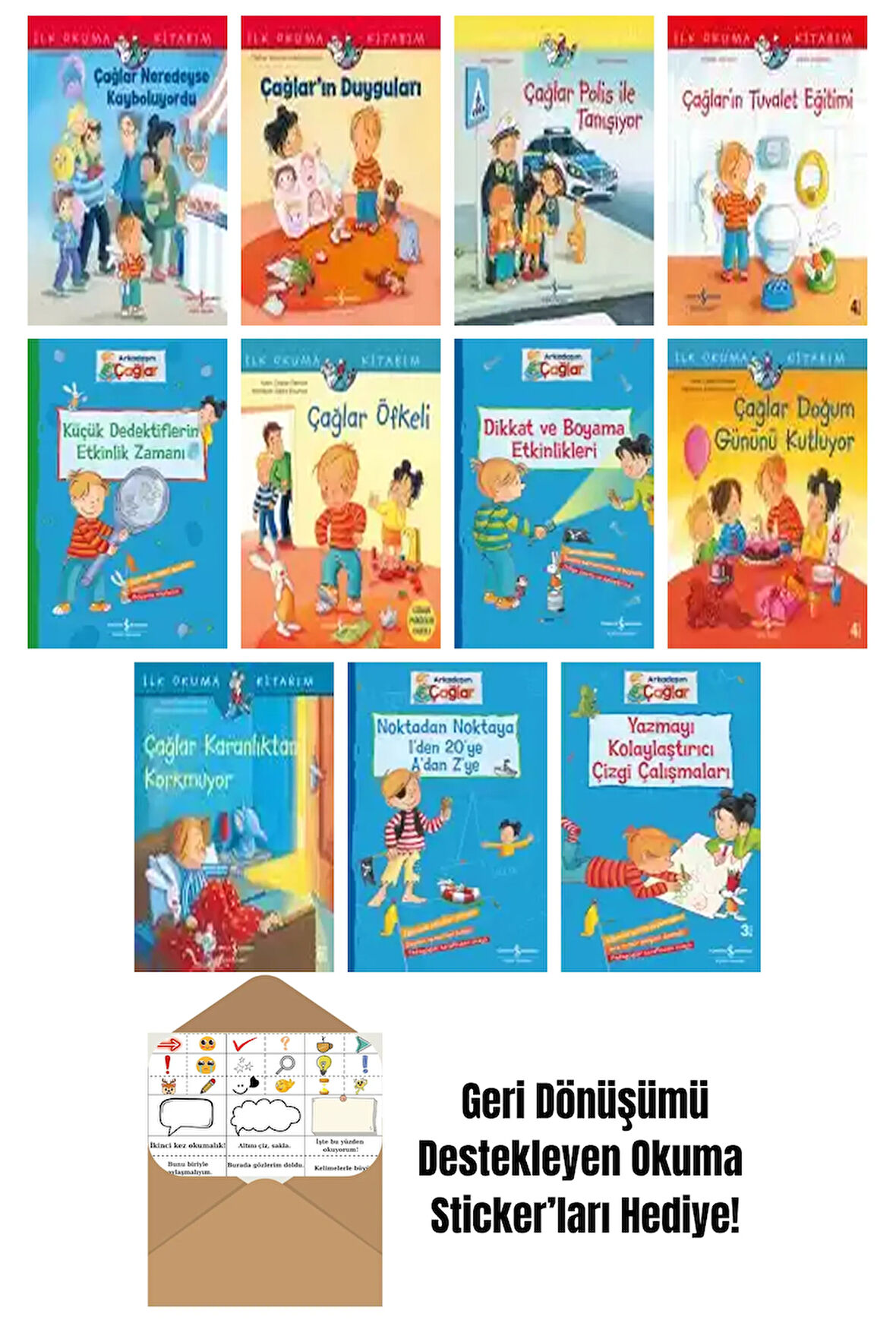 Sabine Kraushaar 11 Kitap Seti + Okuma Sticker'ları