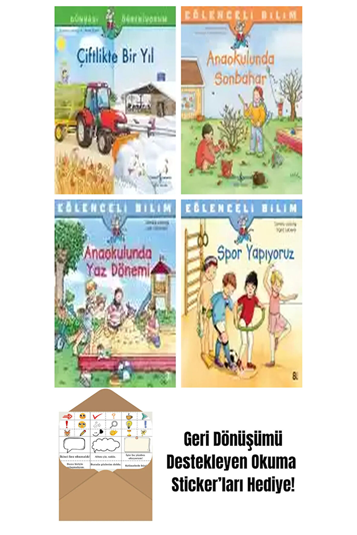 Sandra Ladwig 4 Kitap Seti + Okuma Sticker'ları