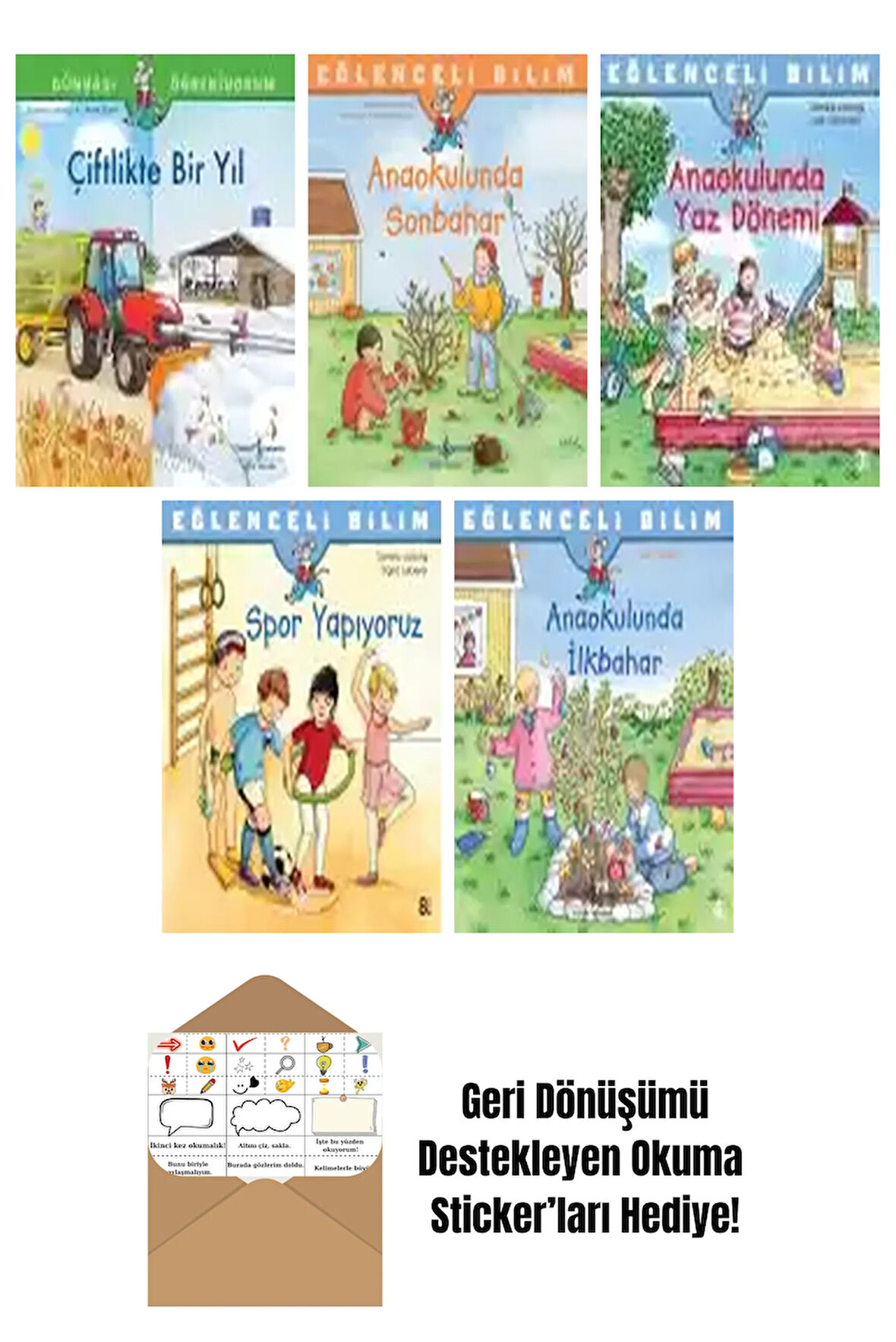 Sandra Ladwig 5 Kitap Seti + Okuma Sticker'ları