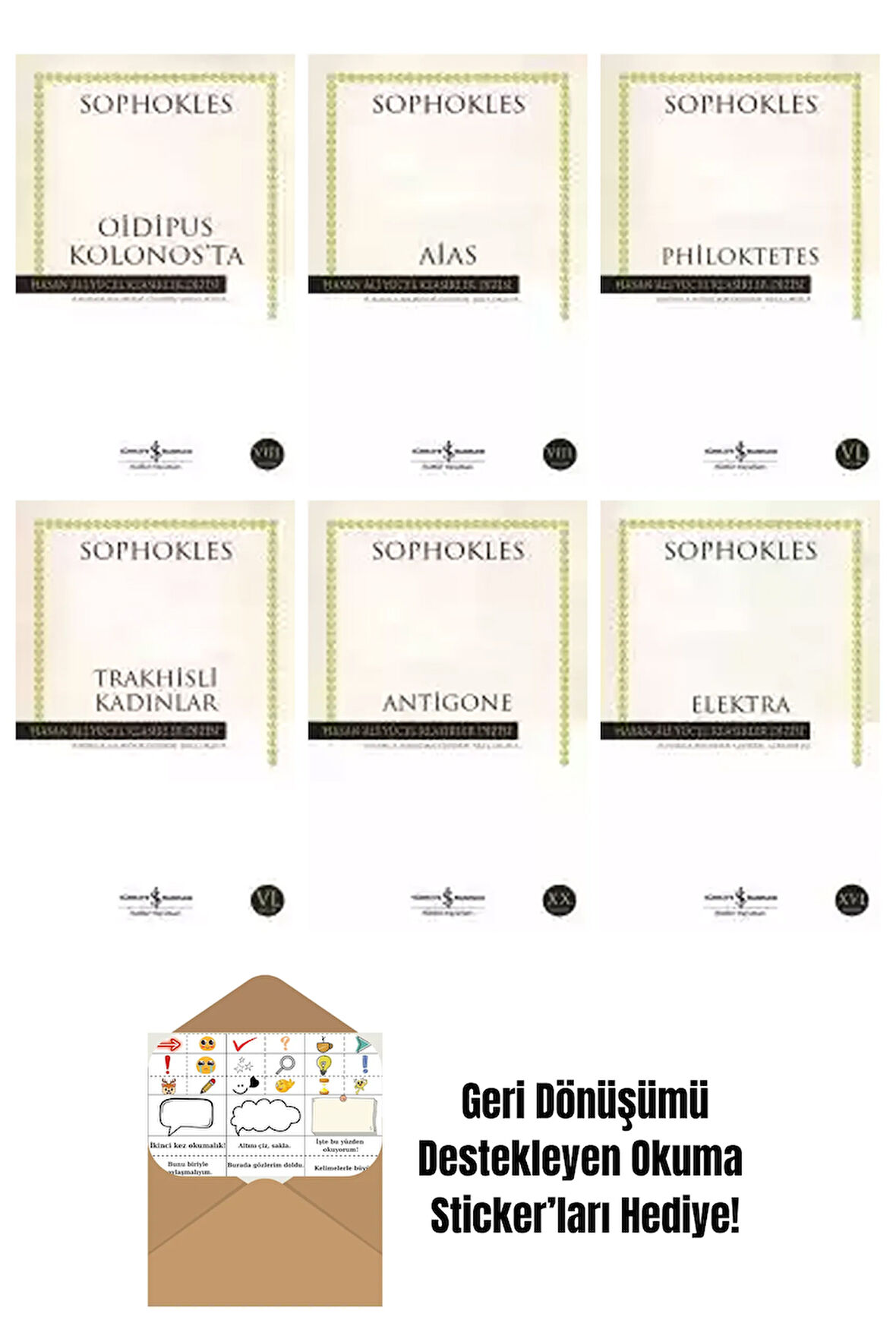 Sophokles 6 Kitap Seti + Okuma Sticker'ları