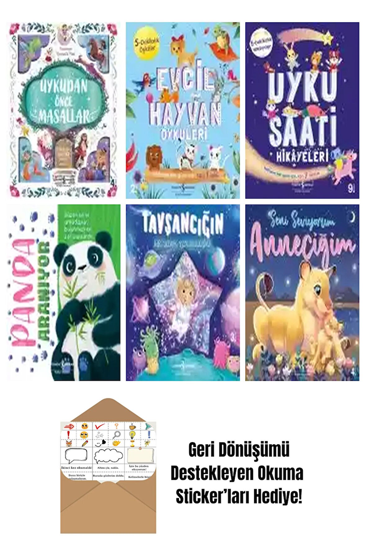 Stephanie Moss 6 Kitap Seti + Okuma Sticker'ları