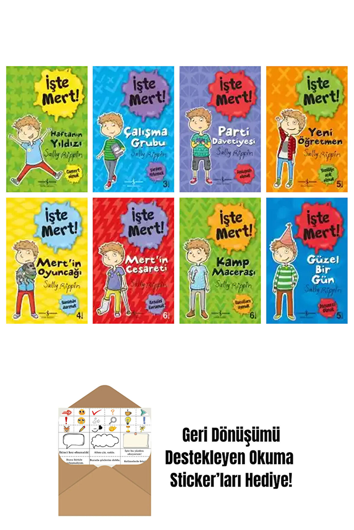 Stephanie Spartels 8 Kitap Seti + Okuma Sticker'ları