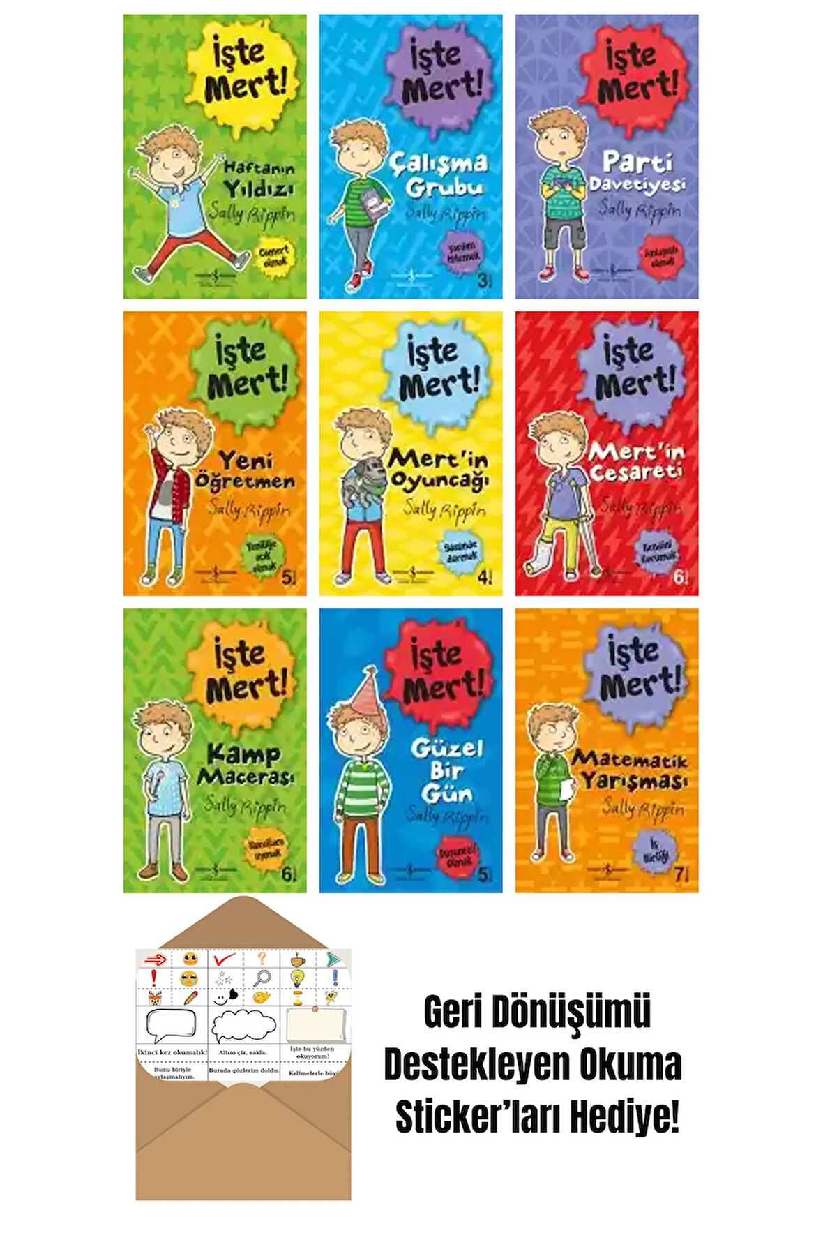 Stephanie Spartels 9 Kitap Seti + Okuma Sticker'ları