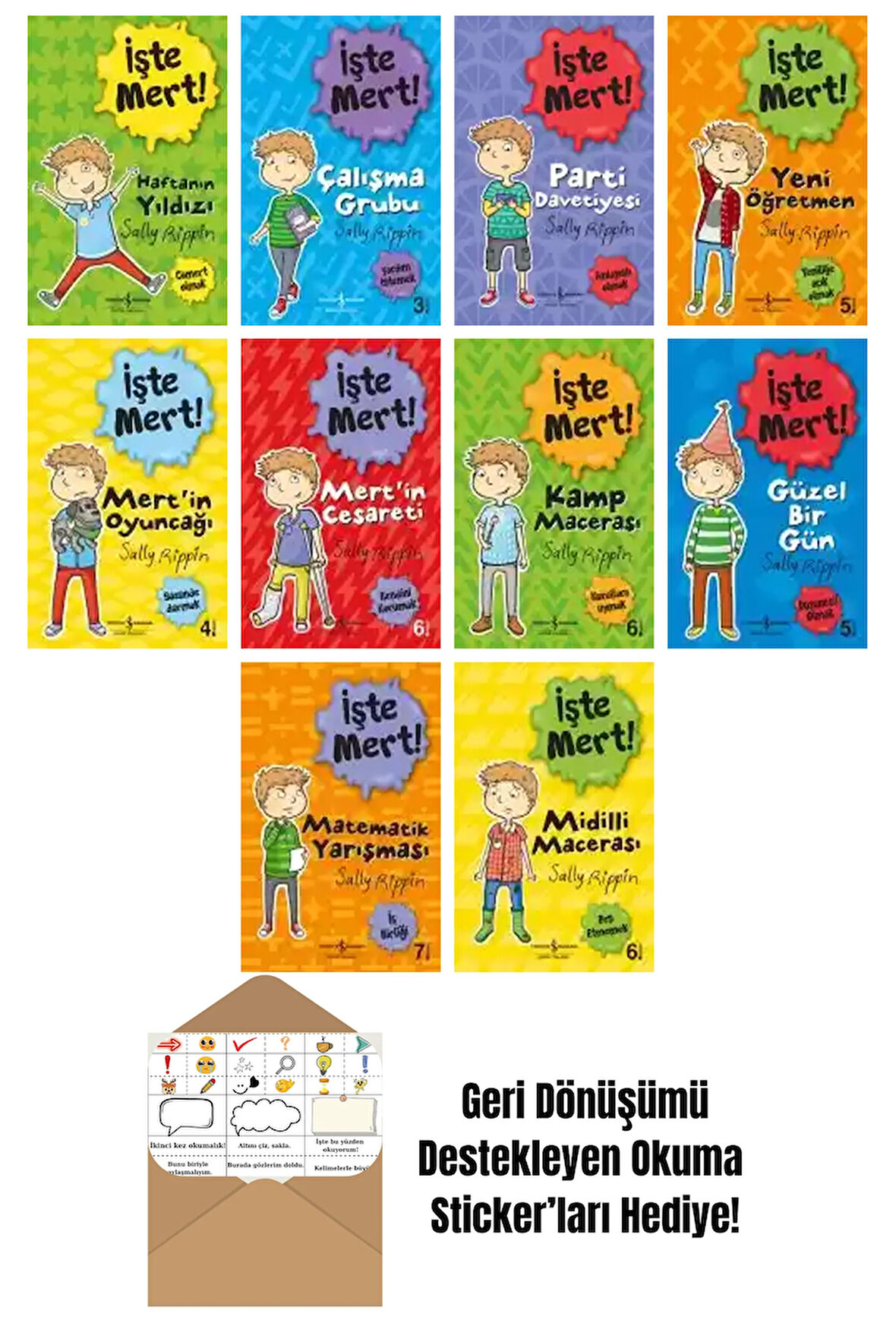 Stephanie Spartels 10 Kitap Seti + Okuma Sticker'ları