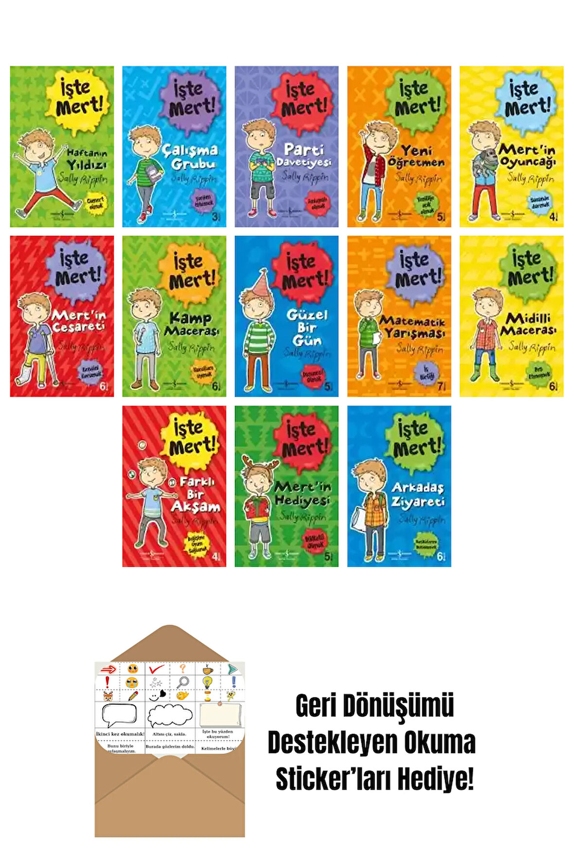 Stephanie Spartels 13 Kitap Seti + Okuma Sticker'ları