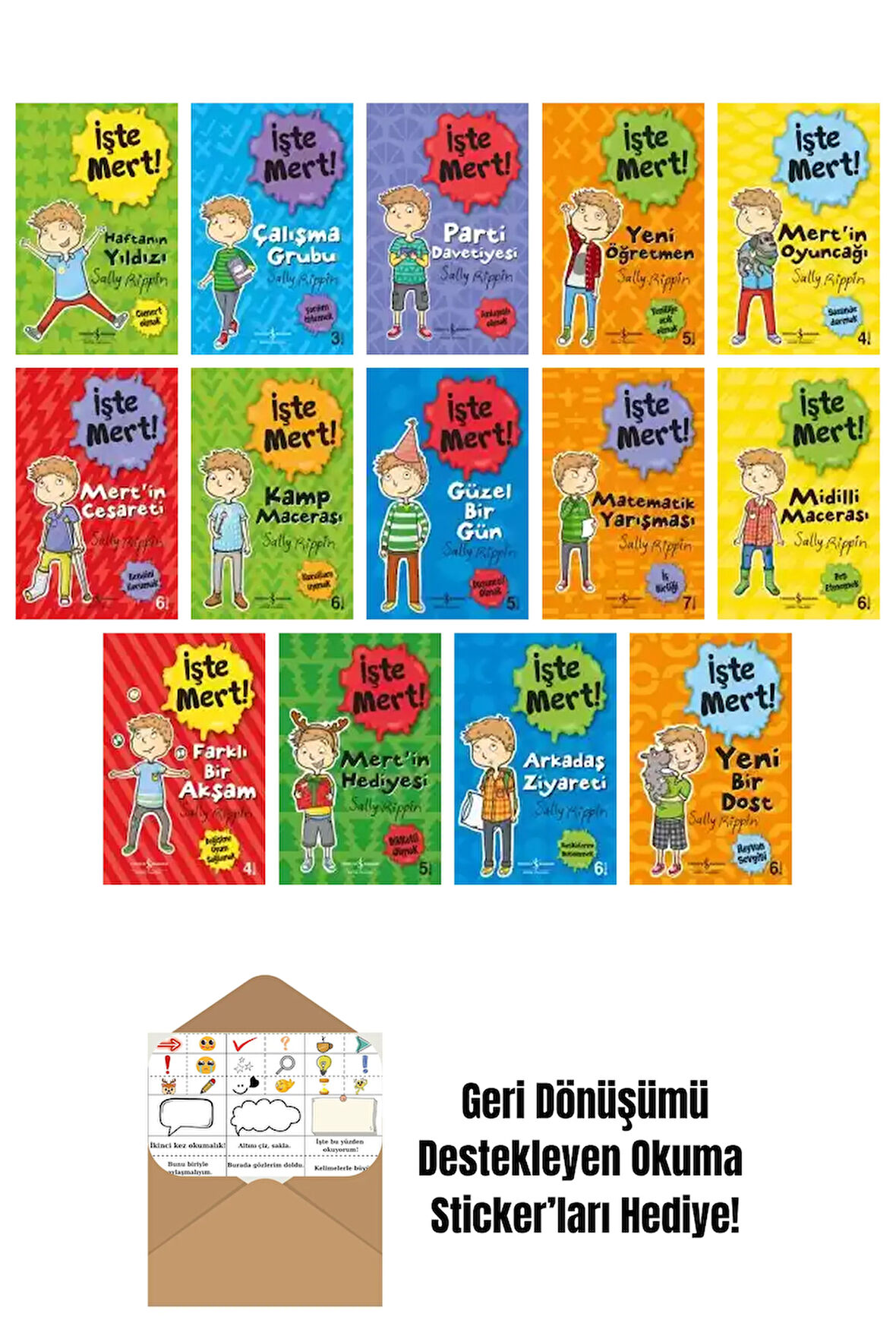 Stephanie Spartels 14 Kitap Seti + Okuma Sticker'ları