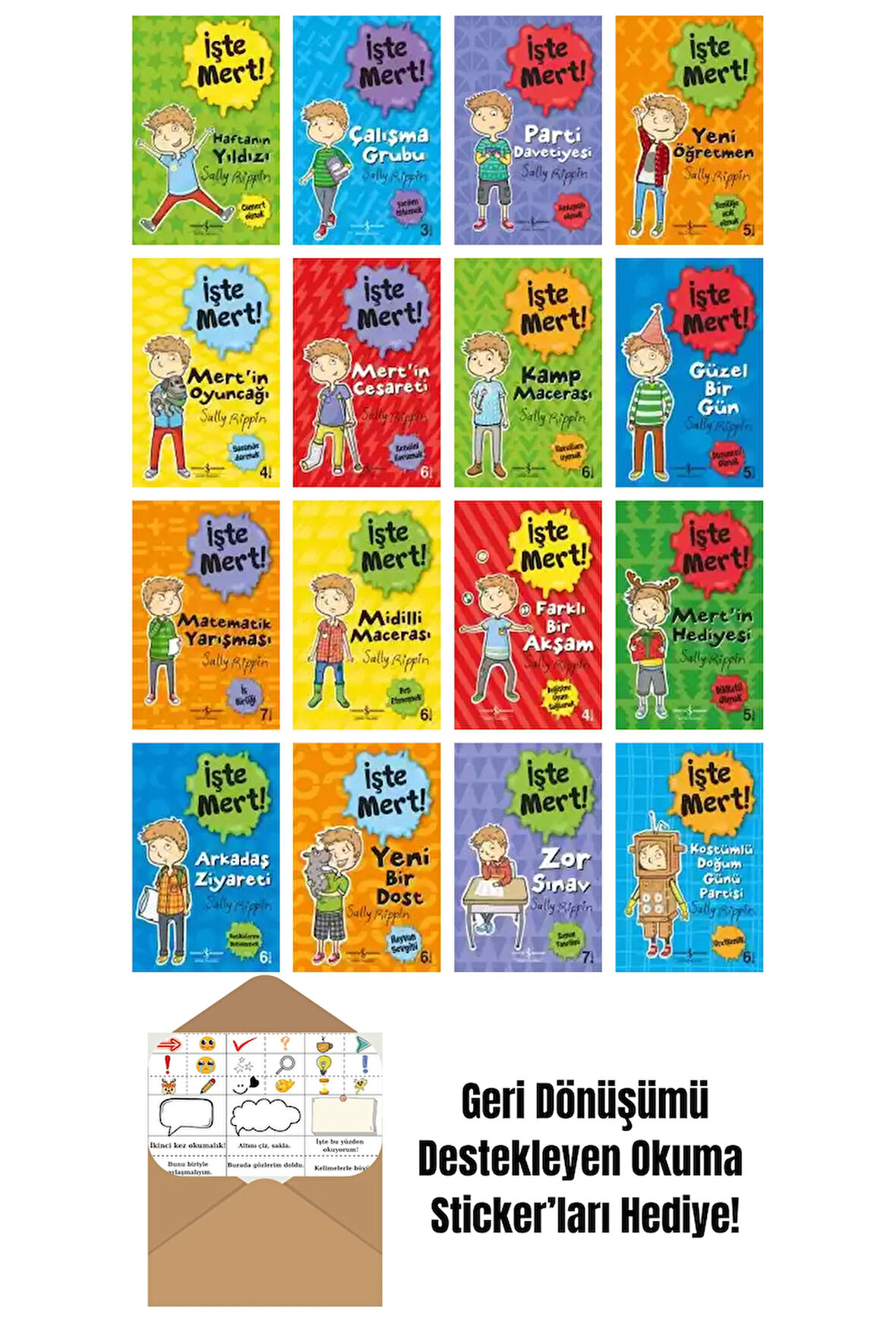 Stephanie Spartels 16 Kitap Seti + Okuma Sticker'ları