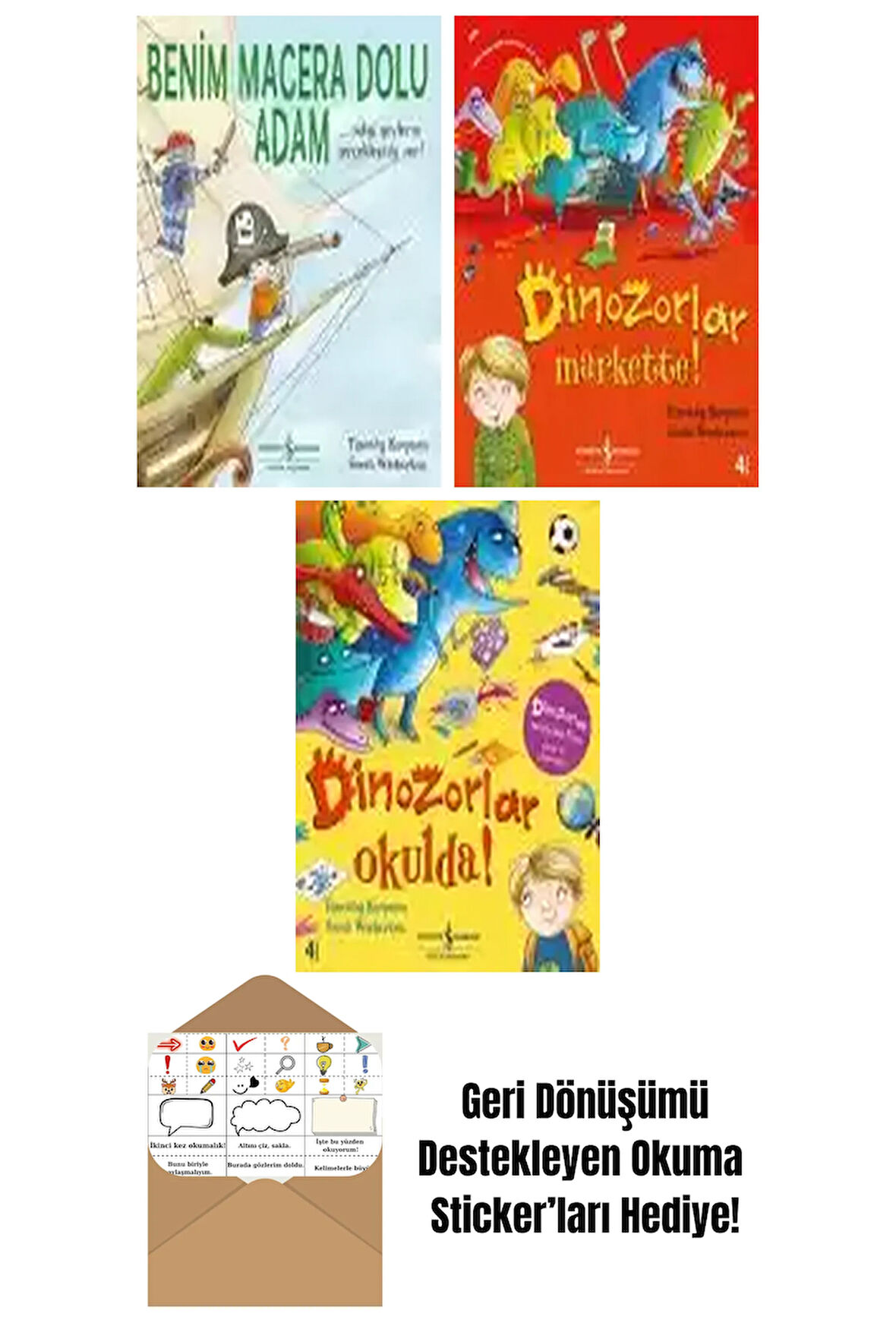 Timothy Knapman 3 Kitap Seti + Okuma Sticker'ları