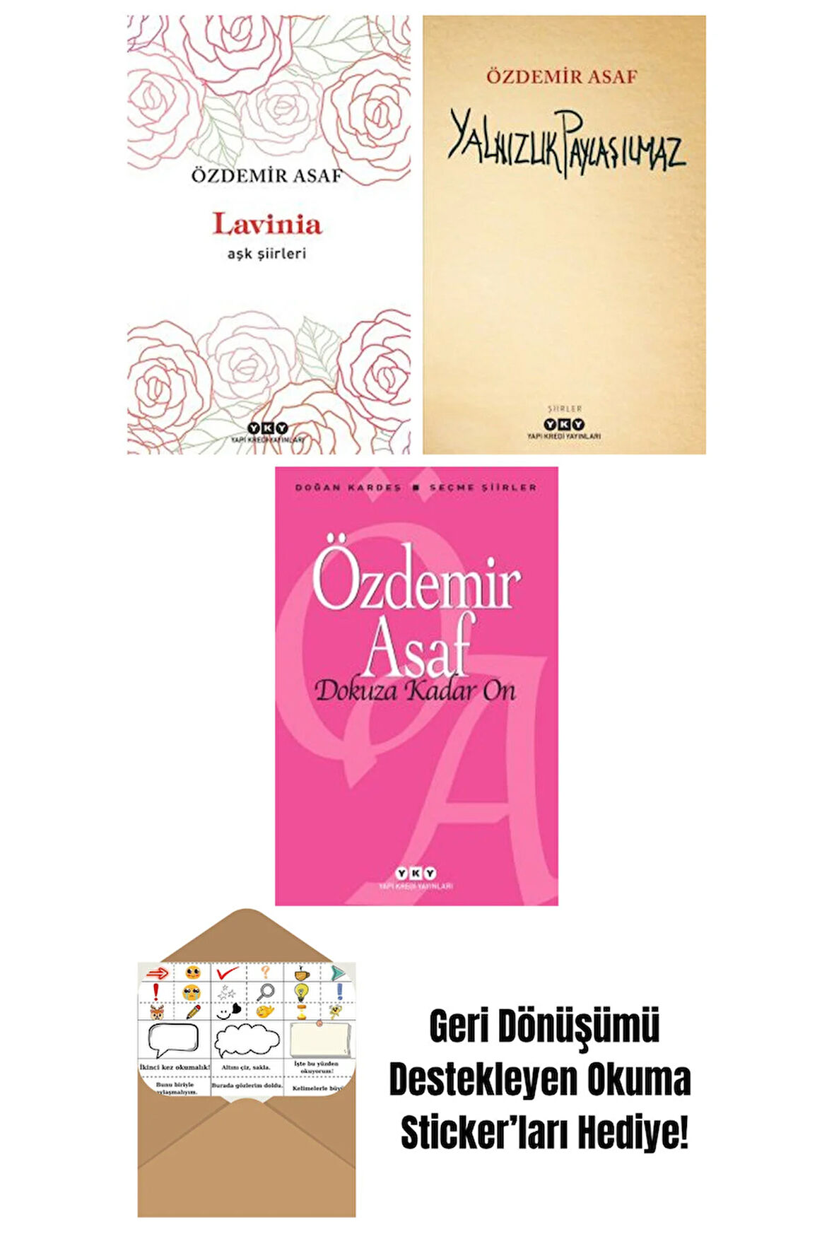 Özdemir Asaf 3 Kitap Seti + Okuma Sticker'ları