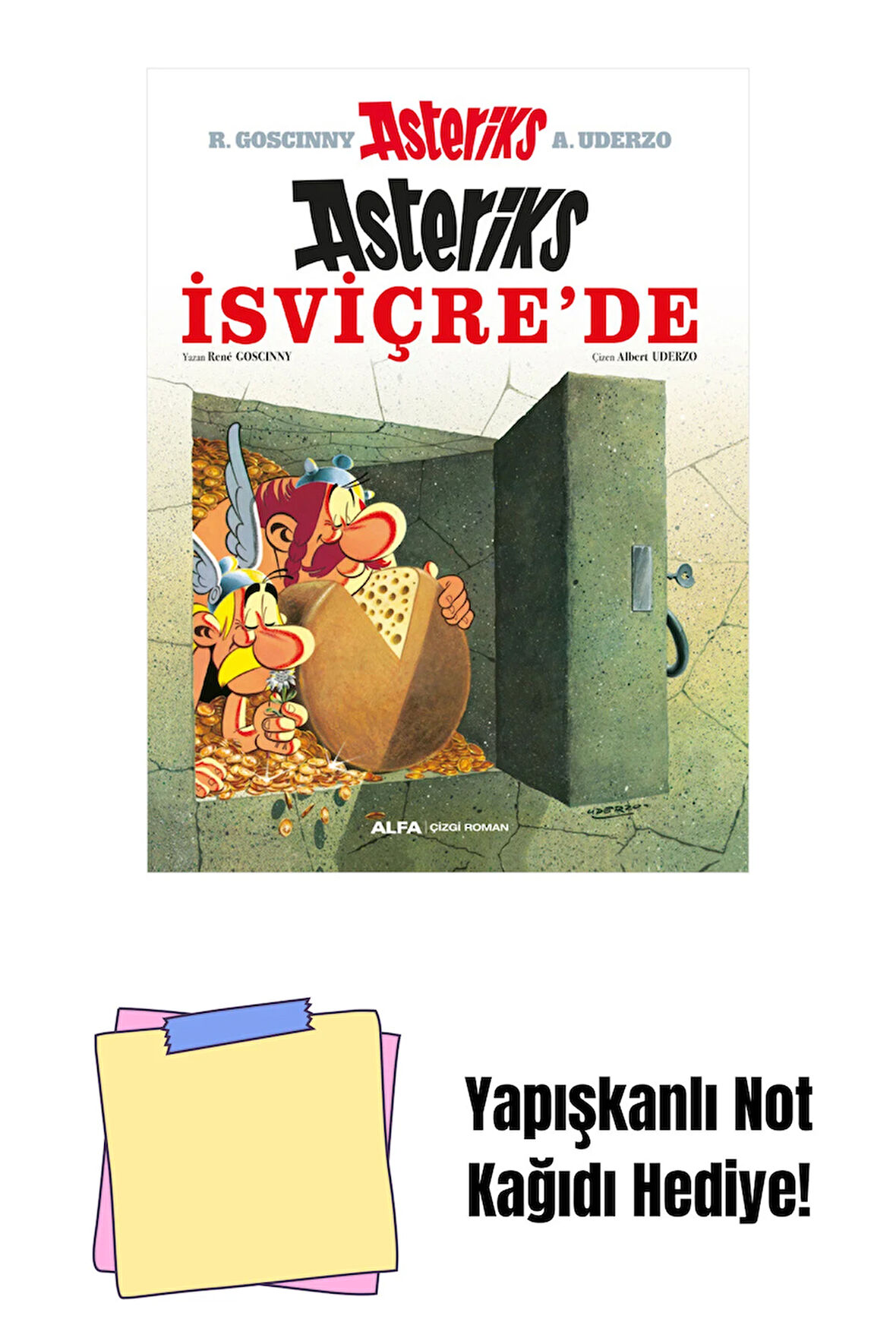 Asteriks 16 - Asteriks İsviçre’de + Yapışkanlı Not Kağıdı