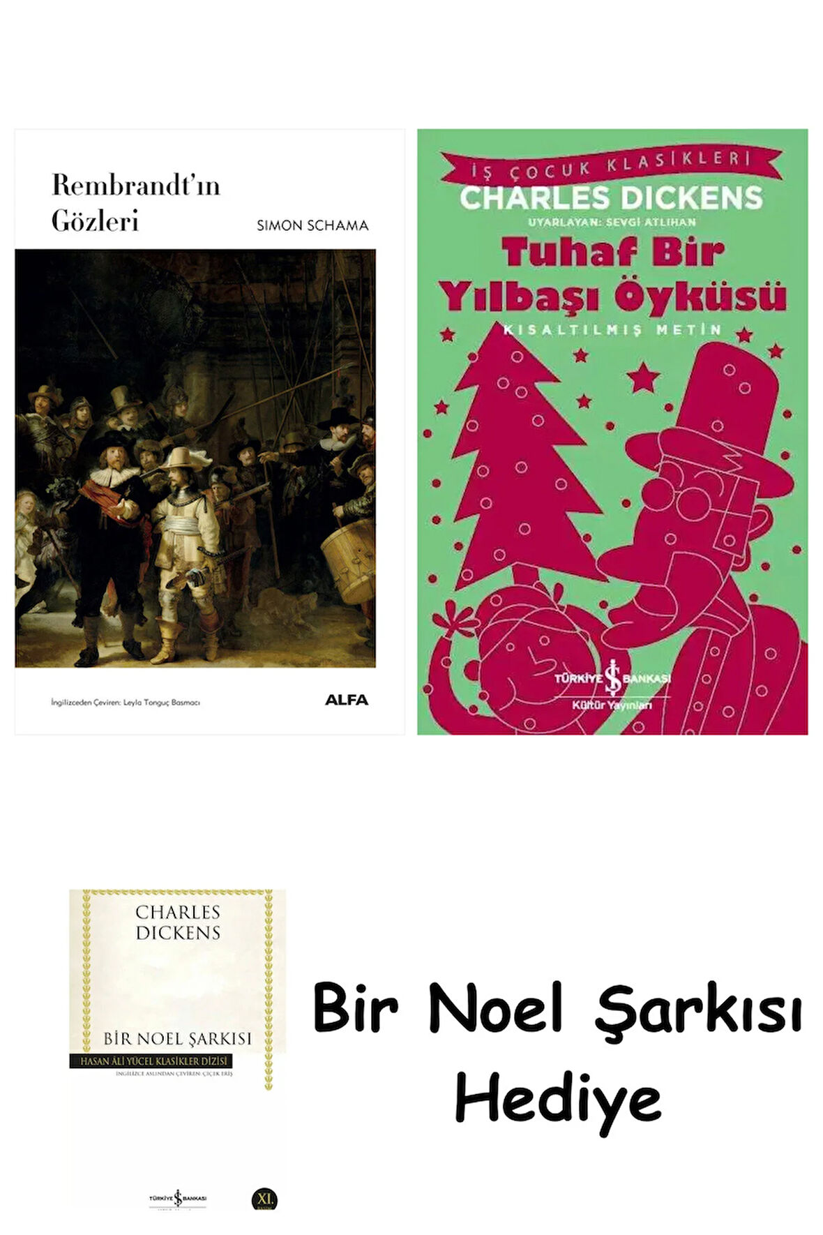 Rembrandt’ın Gözleri (Ciltli) + Tuhaf Bir Yılbaşı Öyküsü + Bir Noel Şarkısı