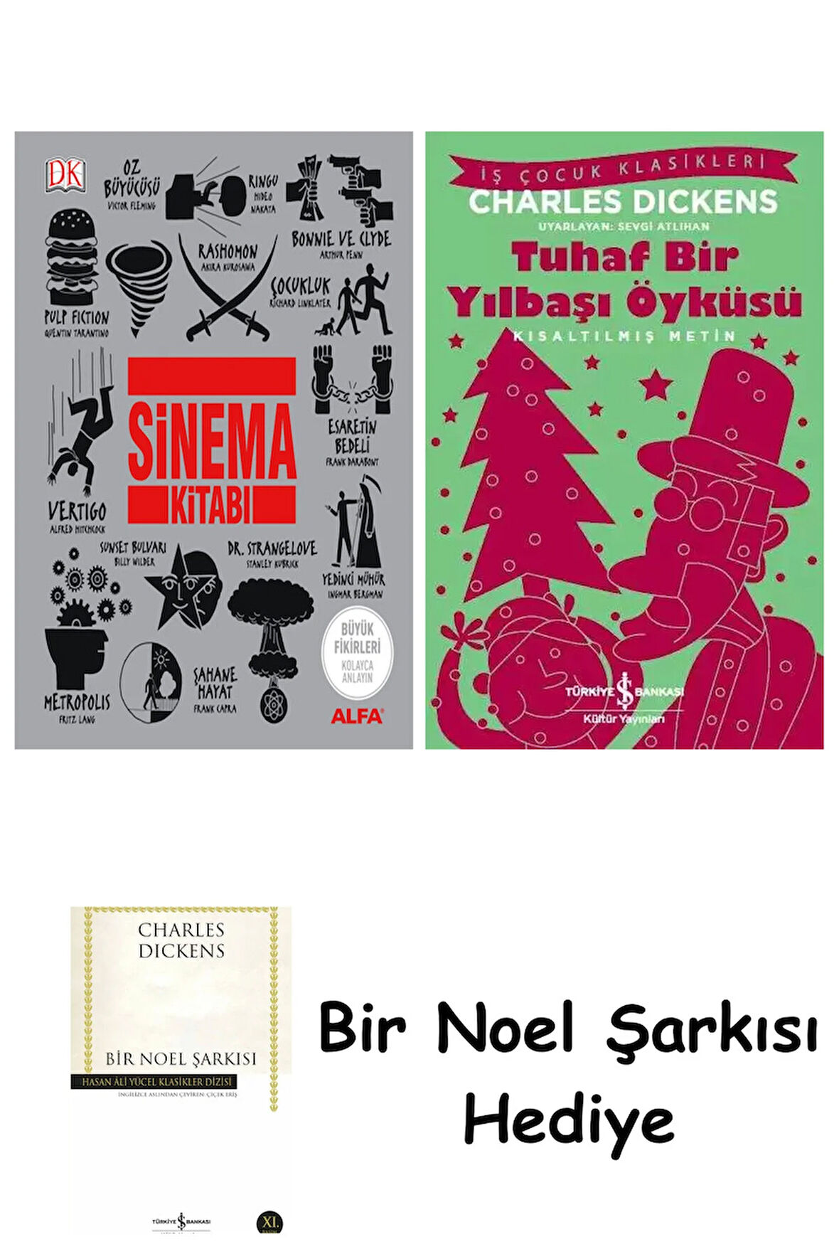Sinema Kitabı (Ciltli) + Tuhaf Bir Yılbaşı Öyküsü + Bir Noel Şarkısı