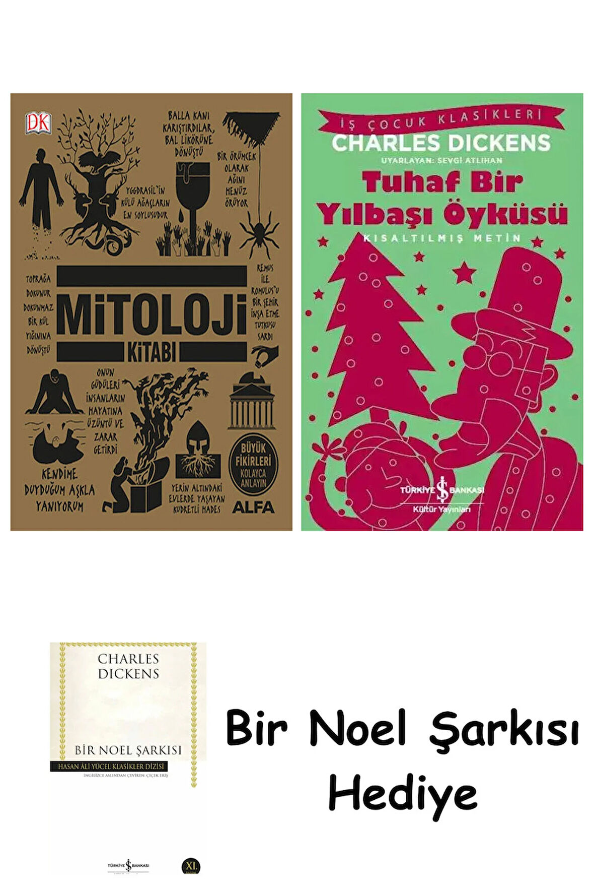 Mitoloji Kitabı (Ciltli) + Tuhaf Bir Yılbaşı Öyküsü + Bir Noel Şarkısı