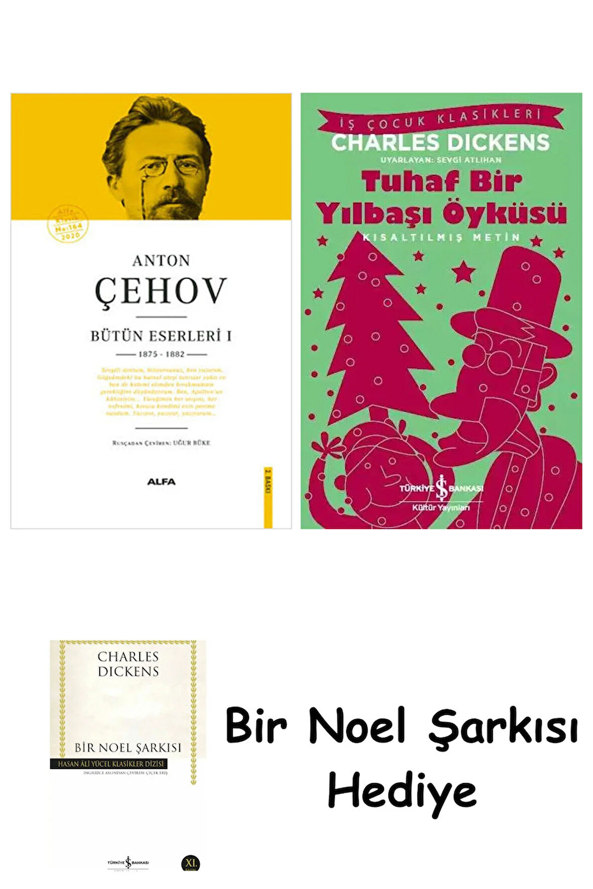 Anton Çehov Bütün Eserleri 1 (Ciltli) + Tuhaf Bir Yılbaşı Öyküsü + Bir Noel Şarkısı
