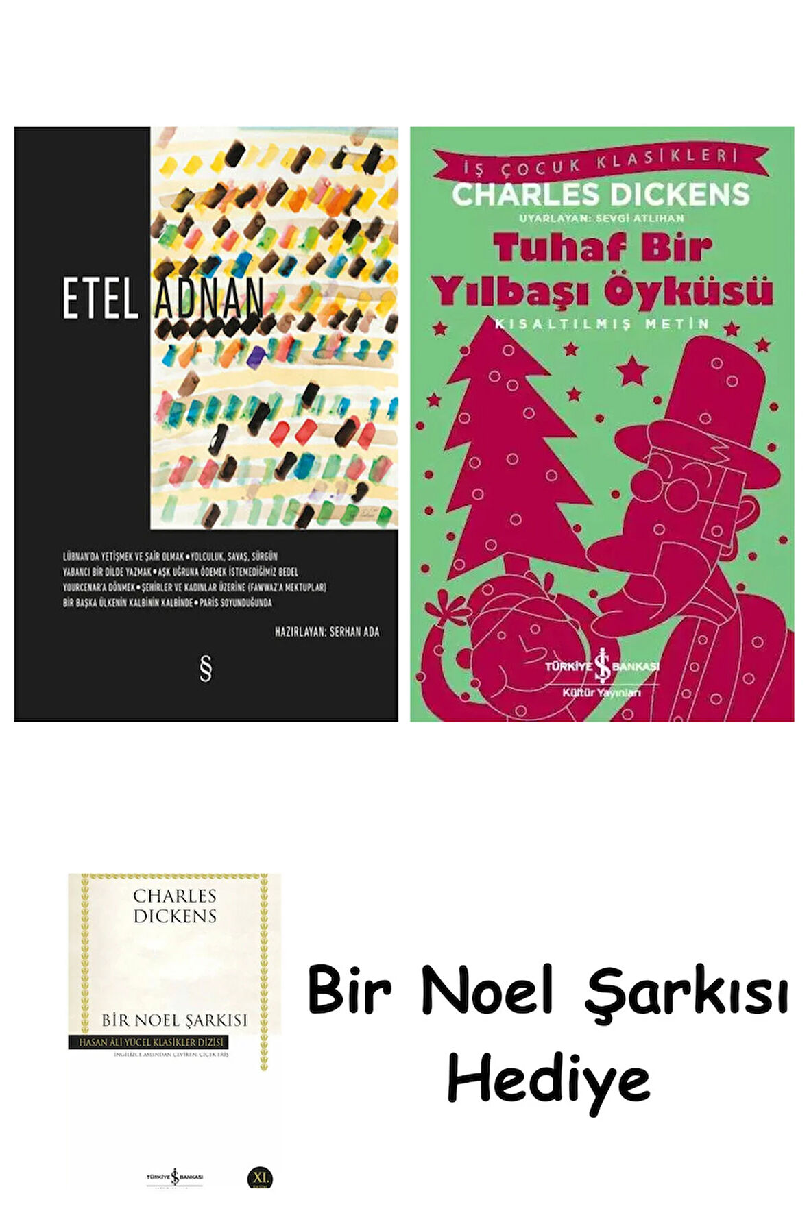 Etel Adnan (Ciltli) + Tuhaf Bir Yılbaşı Öyküsü + Bir Noel Şarkısı