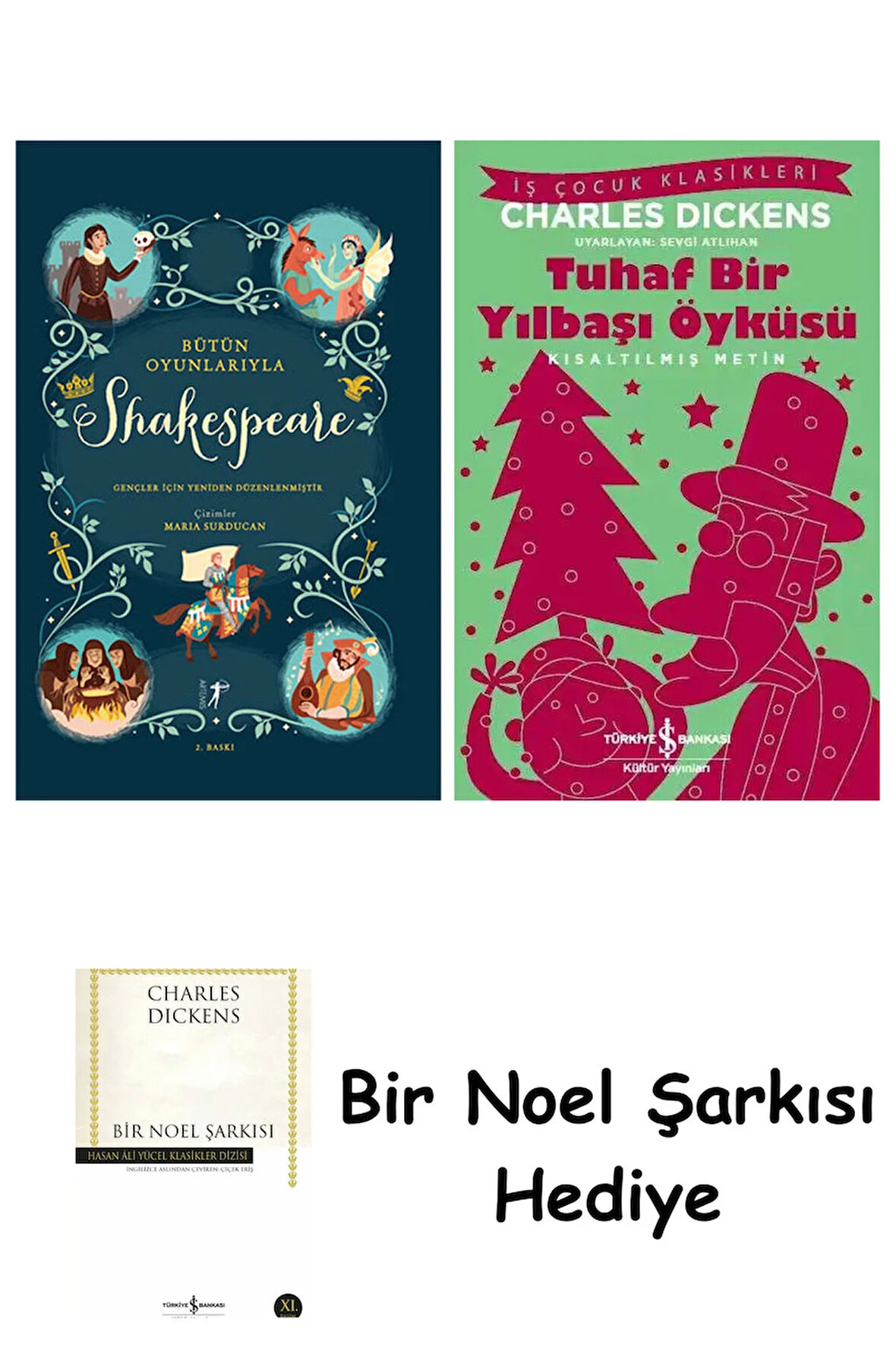 Bütün Oyunlarıyla Shakespeare (Ciltli) + Tuhaf Bir Yılbaşı Öyküsü + Bir Noel Şarkısı