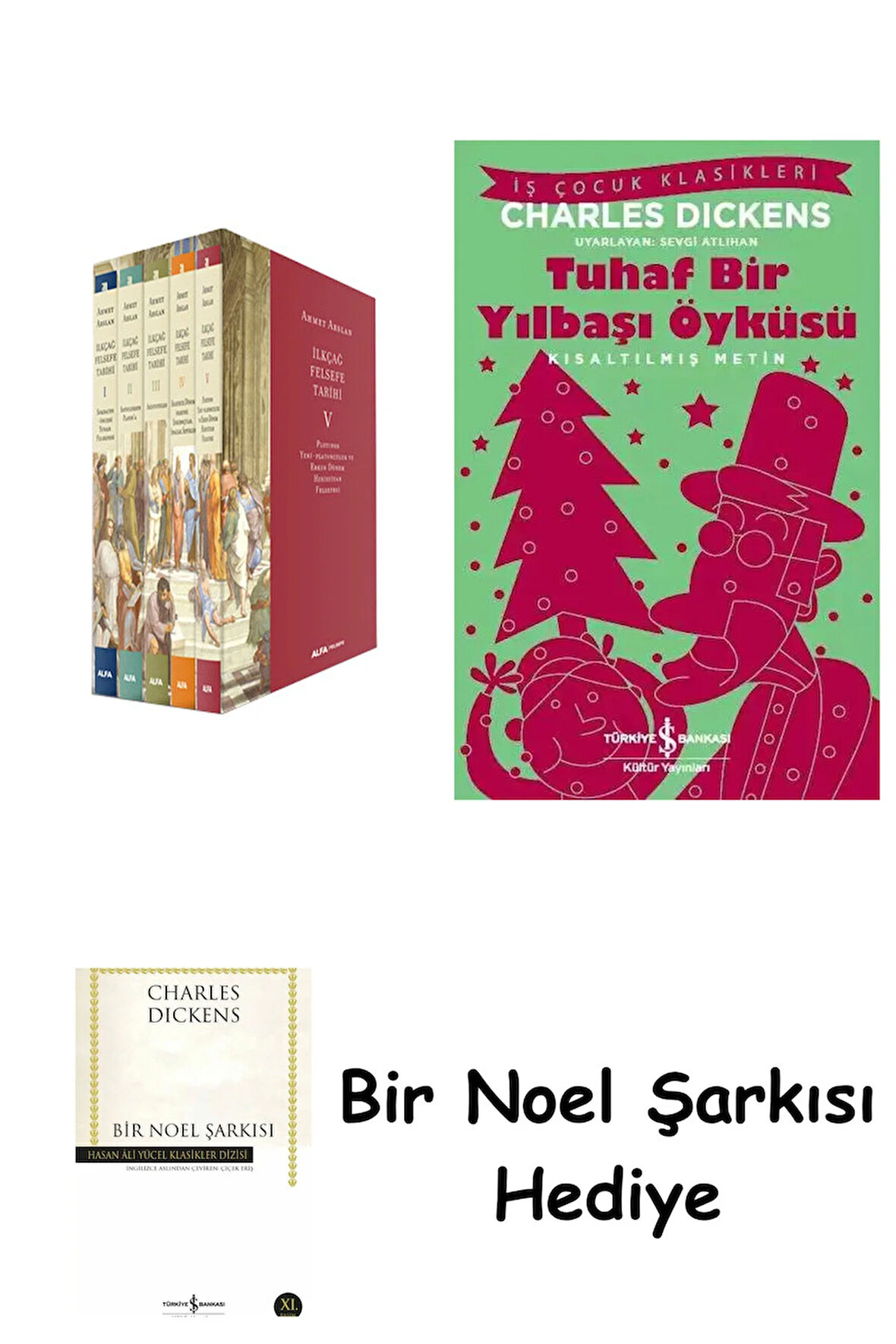 İlkçağ Felsefe Tarihi Serisi - 5 Kitap Takım + Tuhaf Bir Yılbaşı Öyküsü + Bir Noel Şarkısı