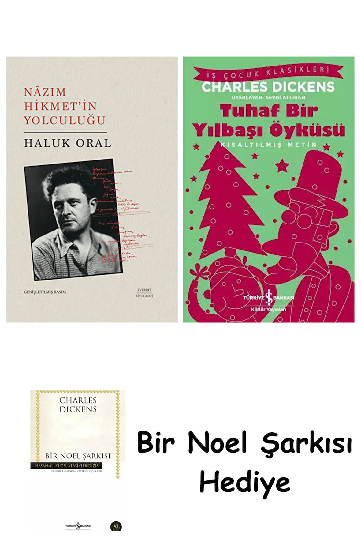 Nazım Hikmet'in Yolculuğu (Ciltli) + Tuhaf Bir Yılbaşı Öyküsü + Bir Noel Şarkısı