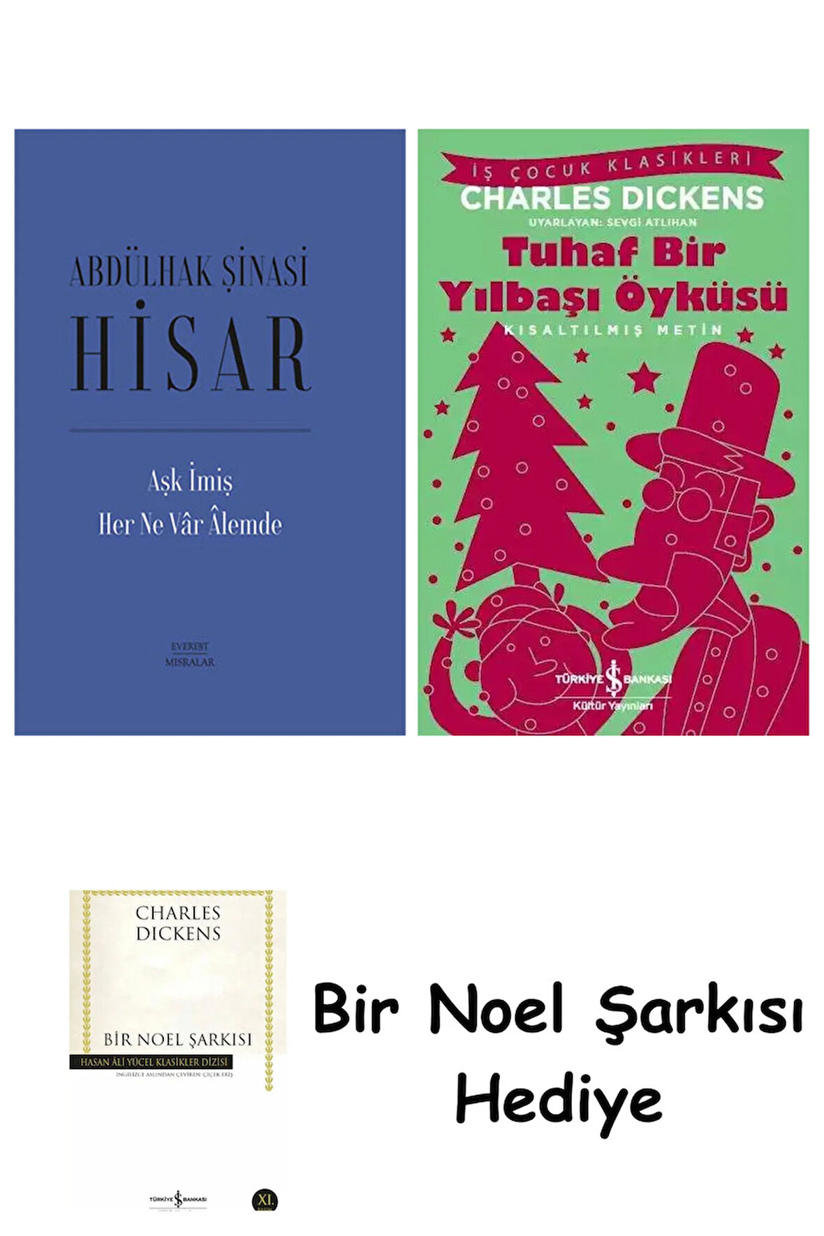 Aşk İmiş Her Ne Vâr Âlemde (Ciltli) + Tuhaf Bir Yılbaşı Öyküsü + Bir Noel Şarkısı