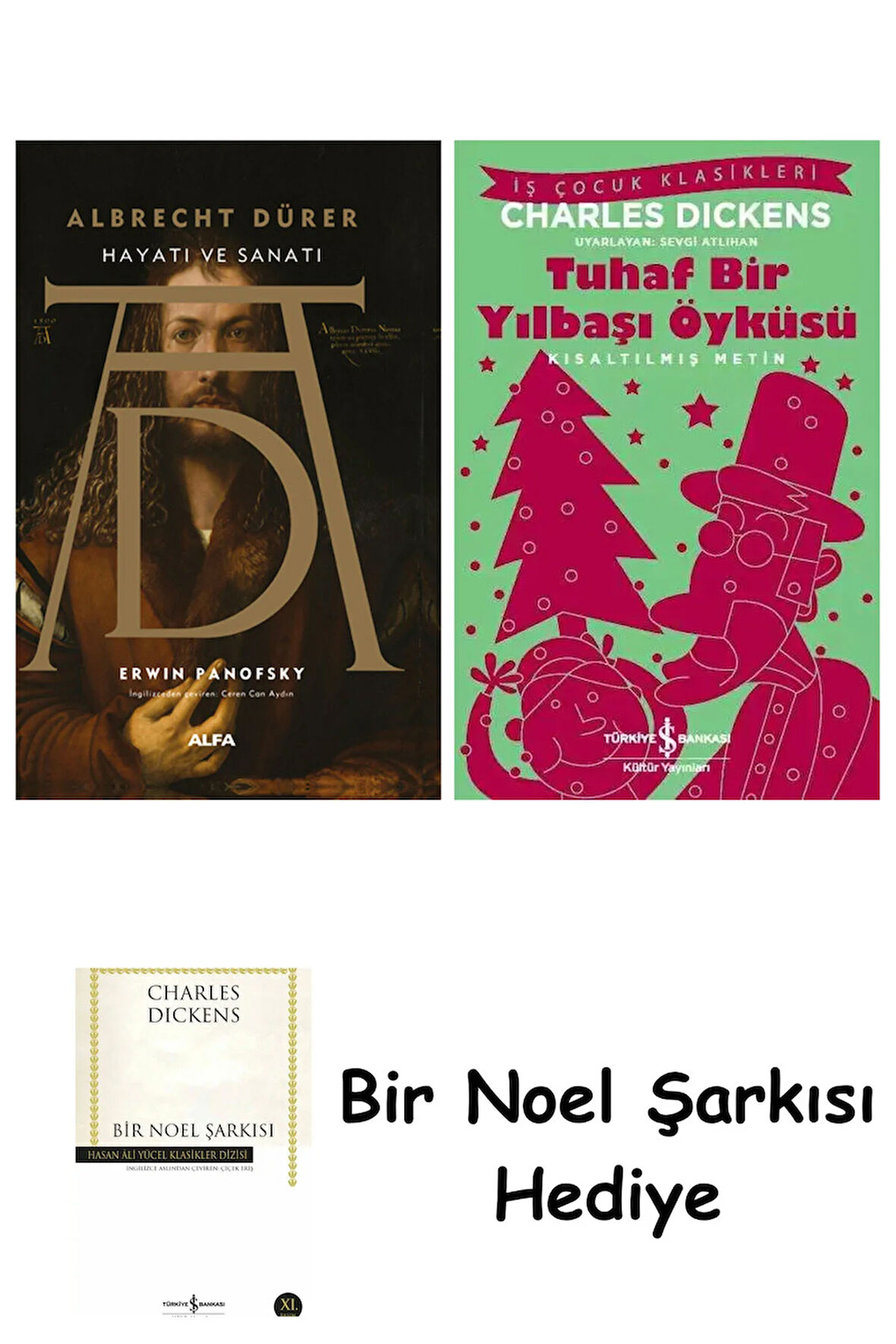 Albrecht Dürer - Hayatı ve Sanatı (Ciltli) + Tuhaf Bir Yılbaşı Öyküsü + Bir Noel Şarkısı
