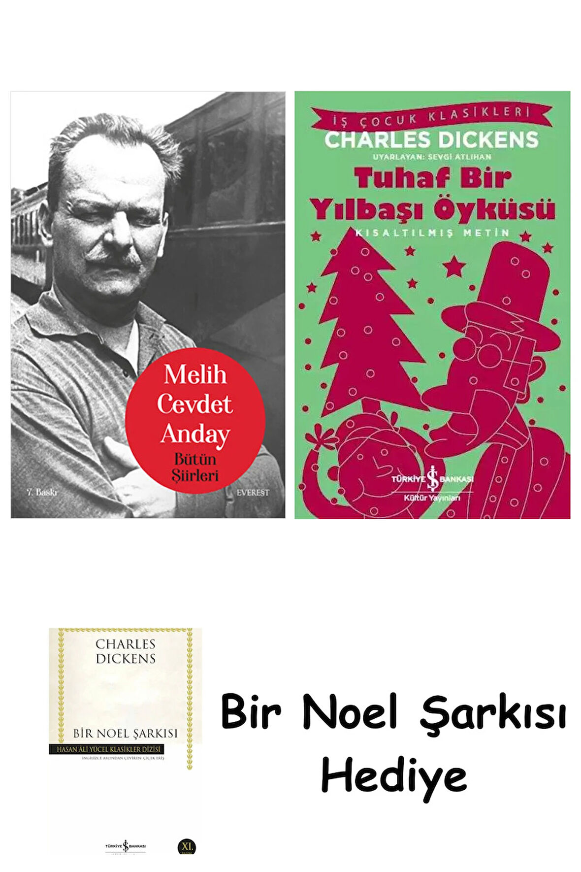 Melih Cevdet Anday - Bütün Şiirleri (Ciltli) + Tuhaf Bir Yılbaşı Öyküsü + Bir Noel Şarkısı