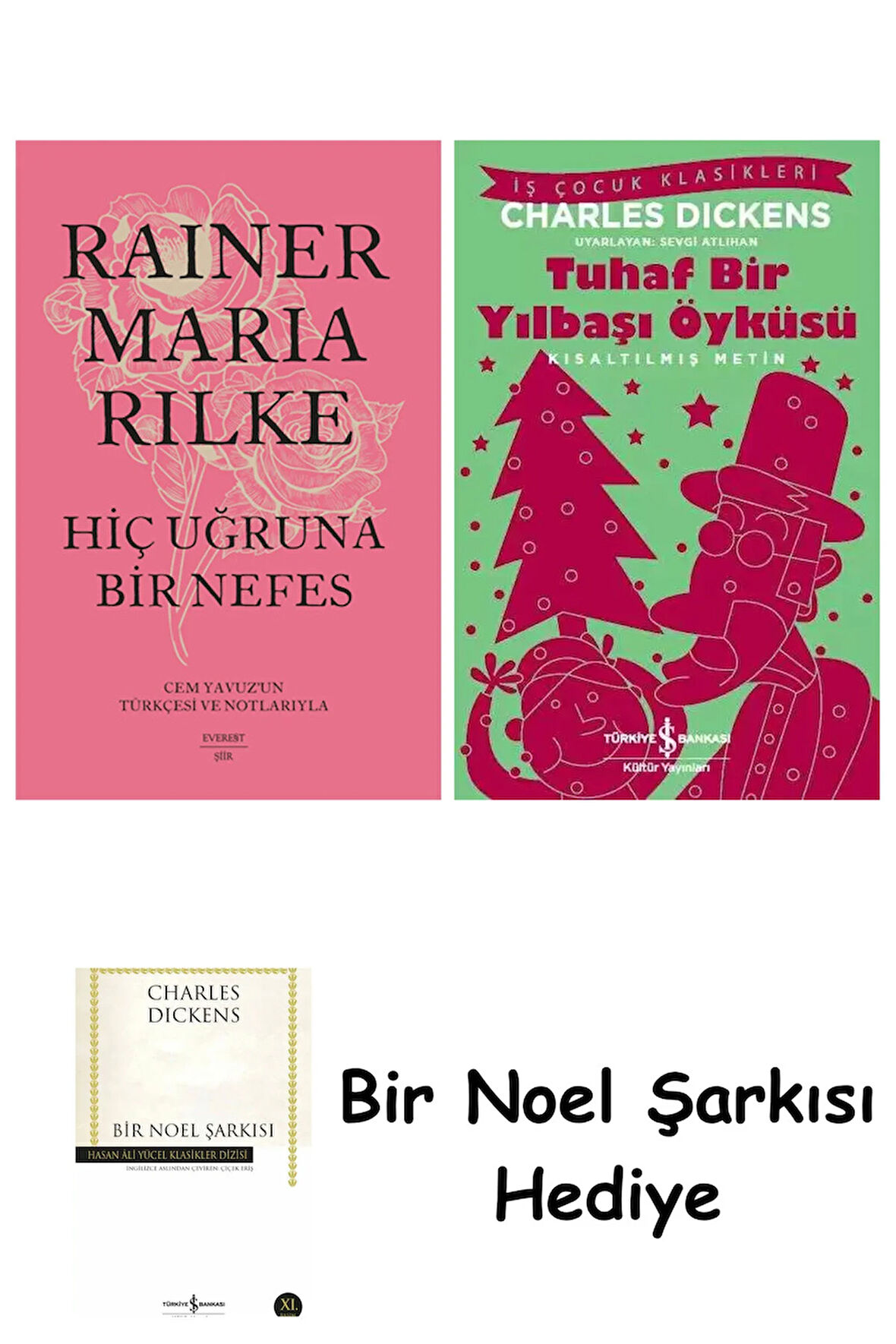 Hiç Uğruna Bir Nefes (Ciltli) + Tuhaf Bir Yılbaşı Öyküsü + Bir Noel Şarkısı