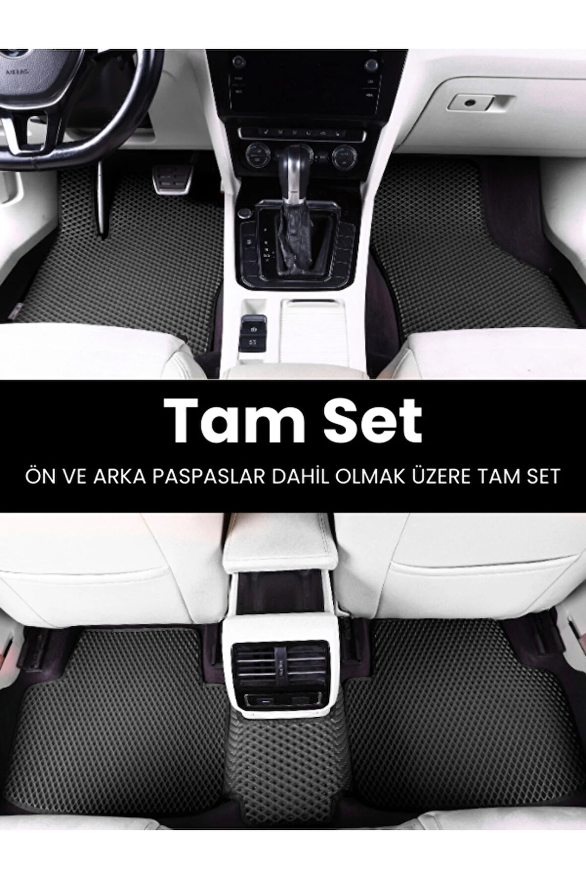 VOLKSWAGEN-CADDY-(2011-2020) İÇİN EVA İÇ PASPAS TAKIMI (METAL TOPUKLUK HARİÇ)