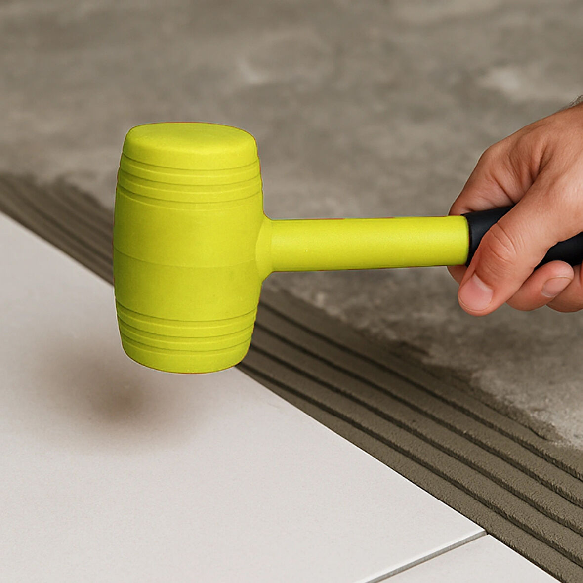 Beylini 50LIK Kauçuk Tokmak Fayansçı Tokmağı Çadır Zemin Sabitleme Çelik Seramik Döşeme Tadilat Çekiçi