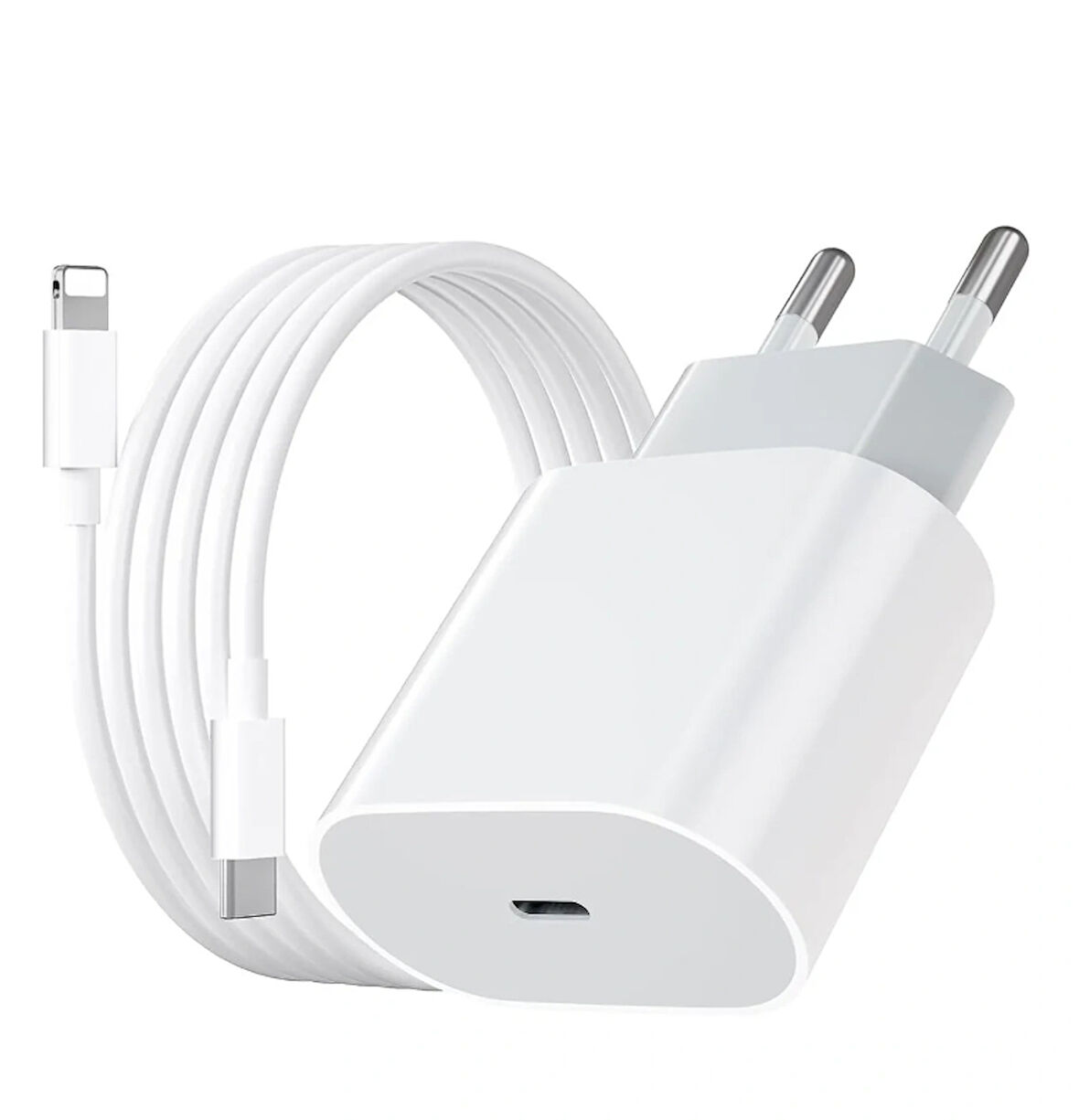 iPhone 11,12,13,14 Pro / Pro Max modellerine uyumlu 25W Adaptör + Type-c to Lightning Şarj Set